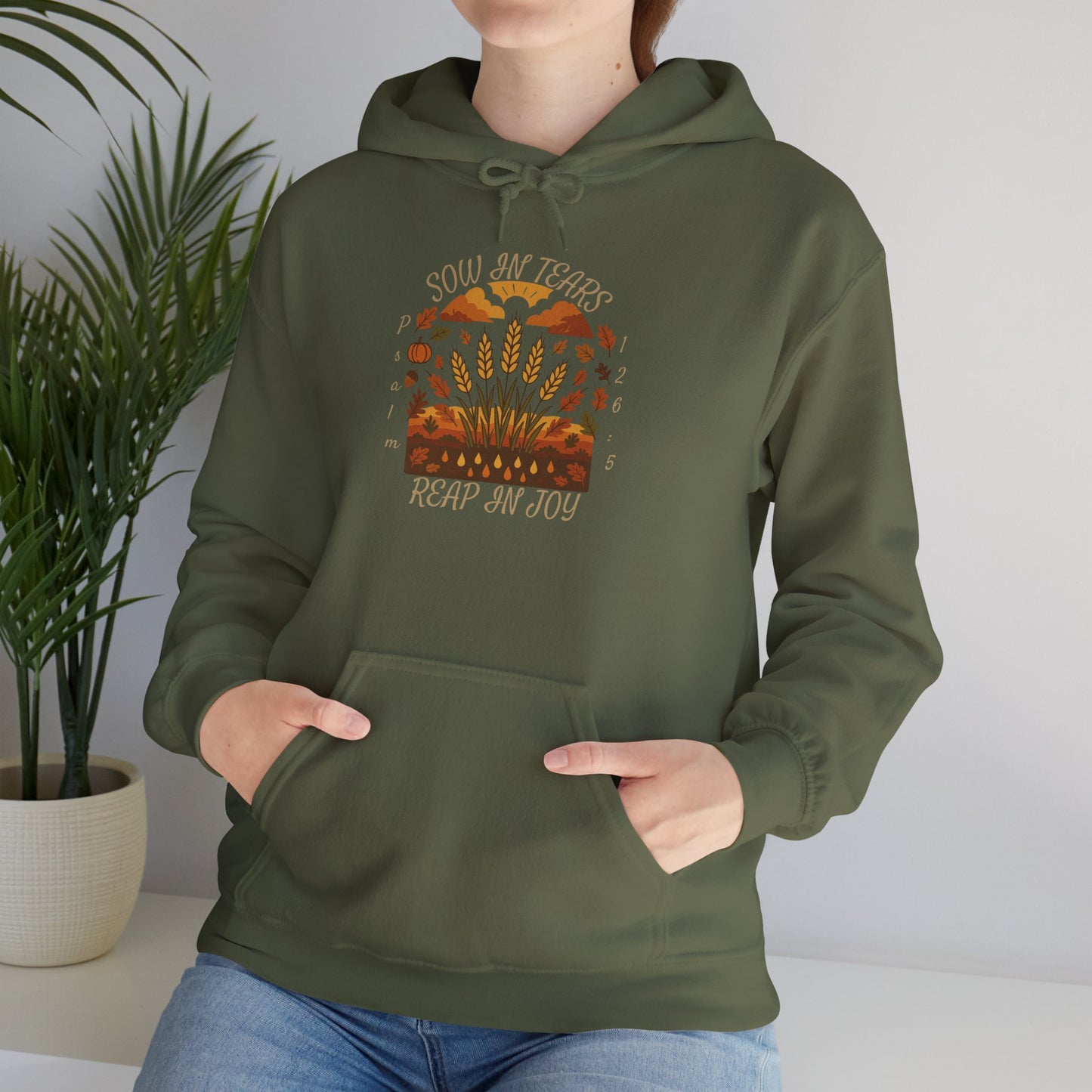 Reap Joy – Christian Fall Hoodie (Psalm 126:5)