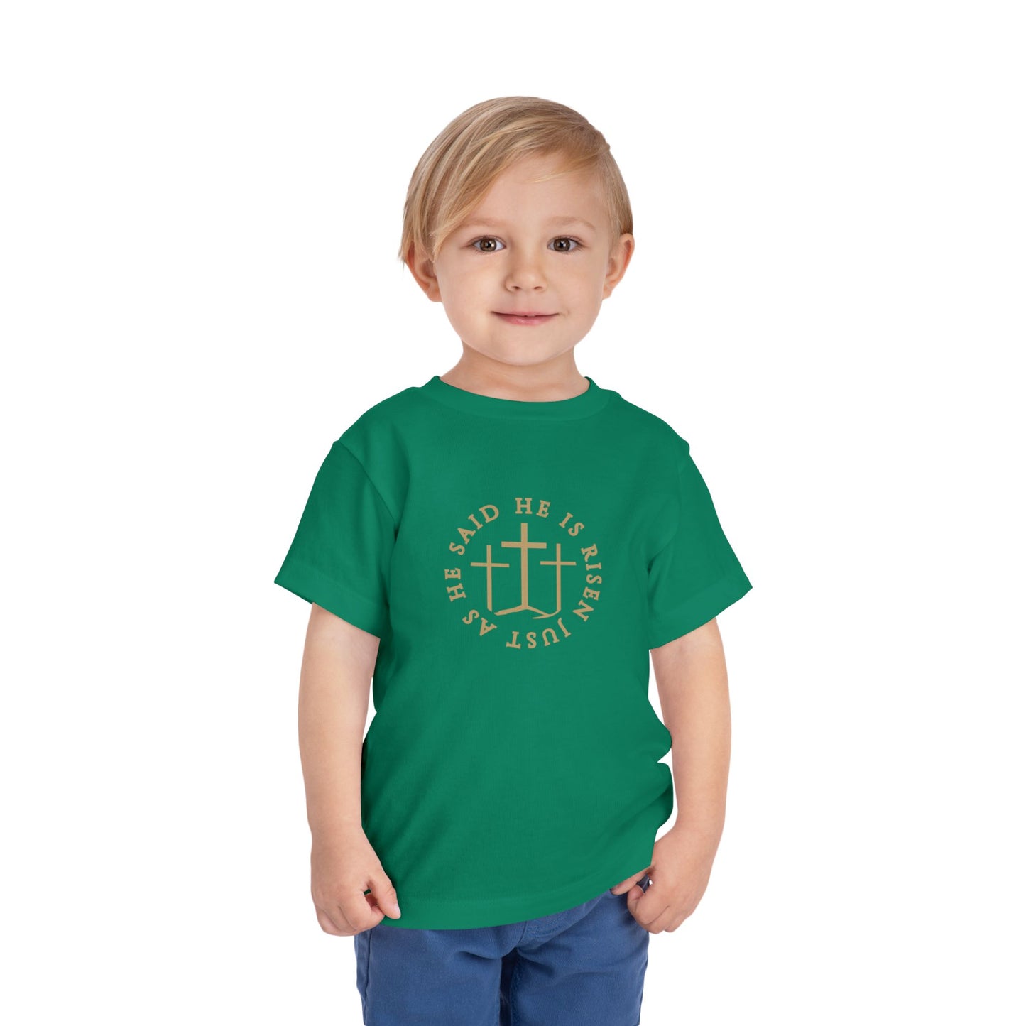 Toddler He Is Risen Tee (Matthew 28:6)