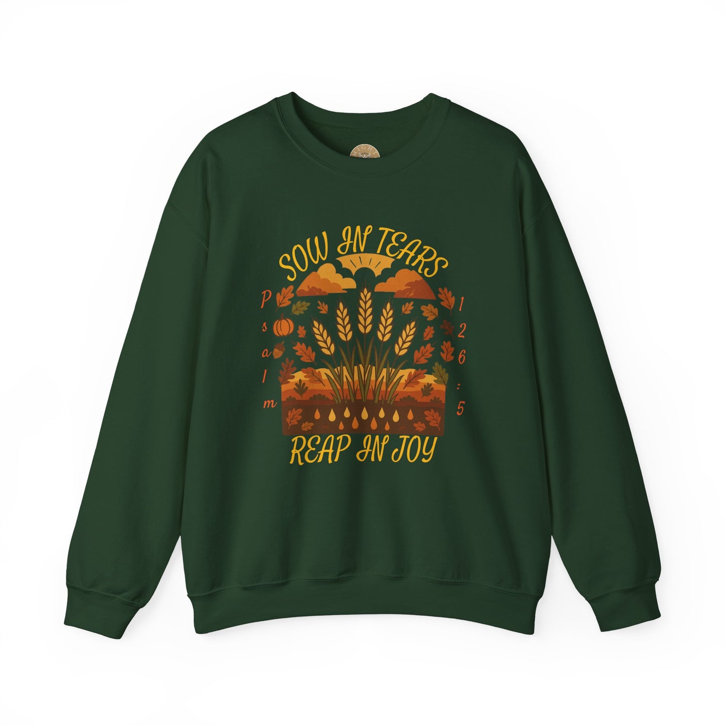 Reap Joy – Women’s Christian Fall Crewneck (Psalm 126:5)
