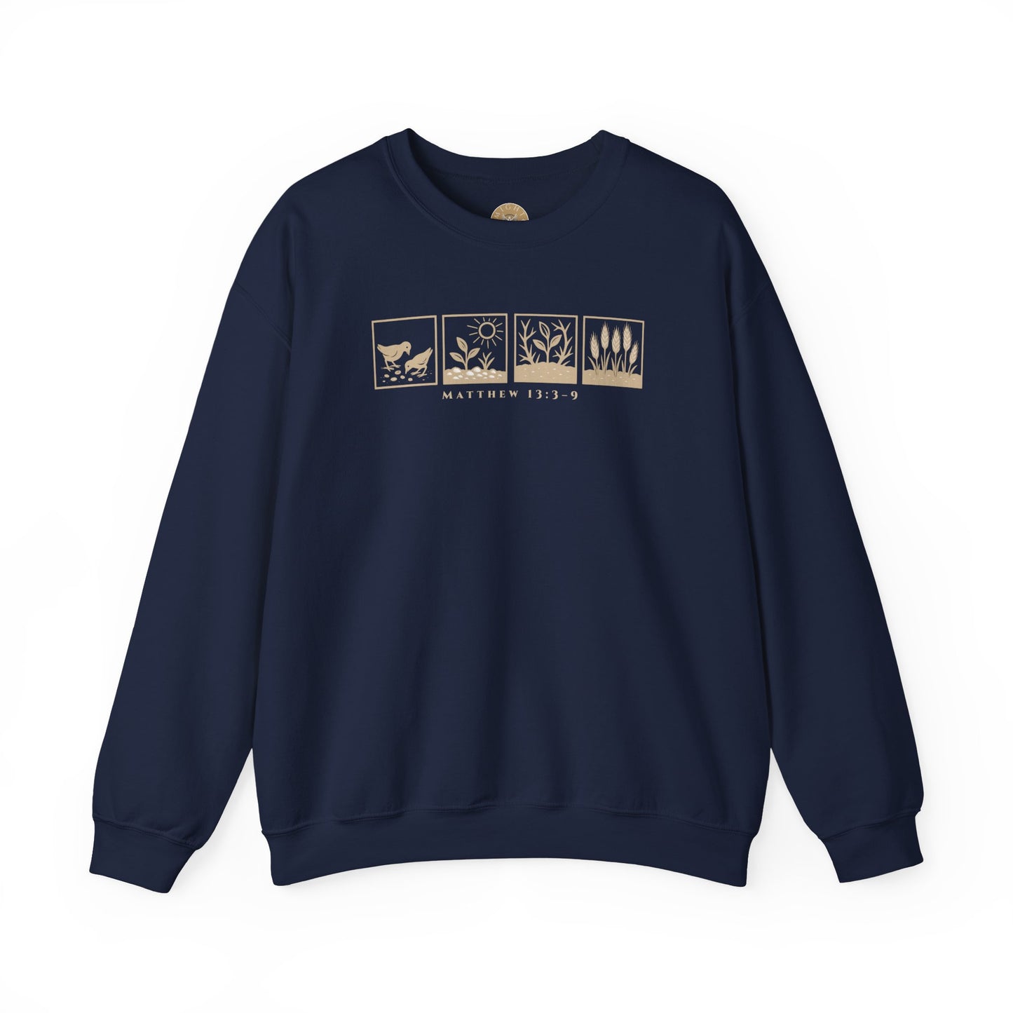 The Parable of the Sower – Minimalist Crewneck (Matthew 13:3–9)