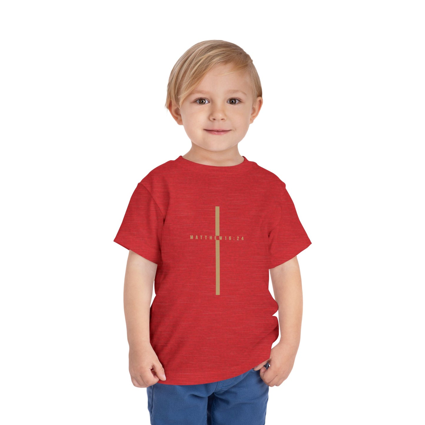 Toddler Take Up Your Cross Tee (Matthew 16:24)