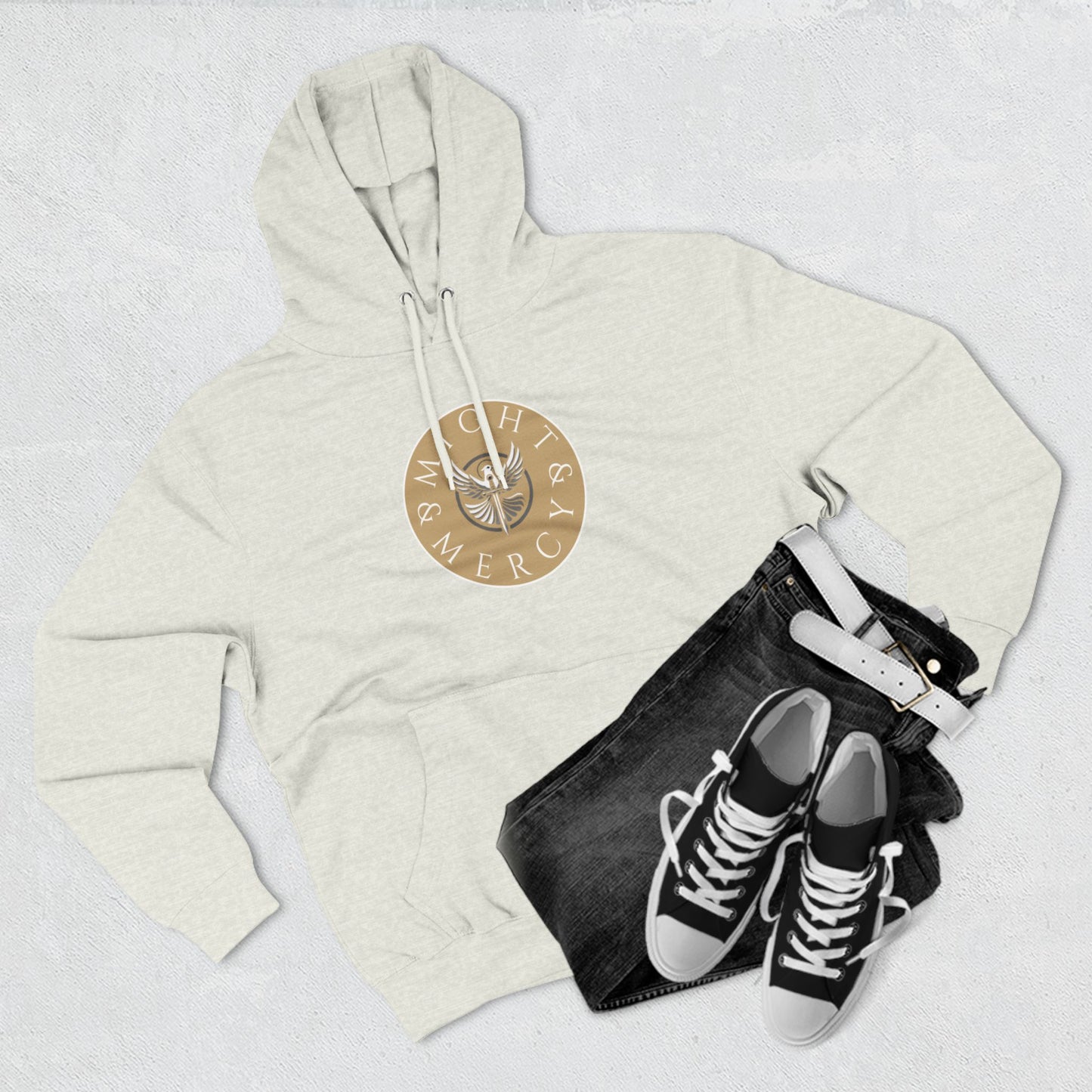 Might & Mercy Signature Logo Hoodie