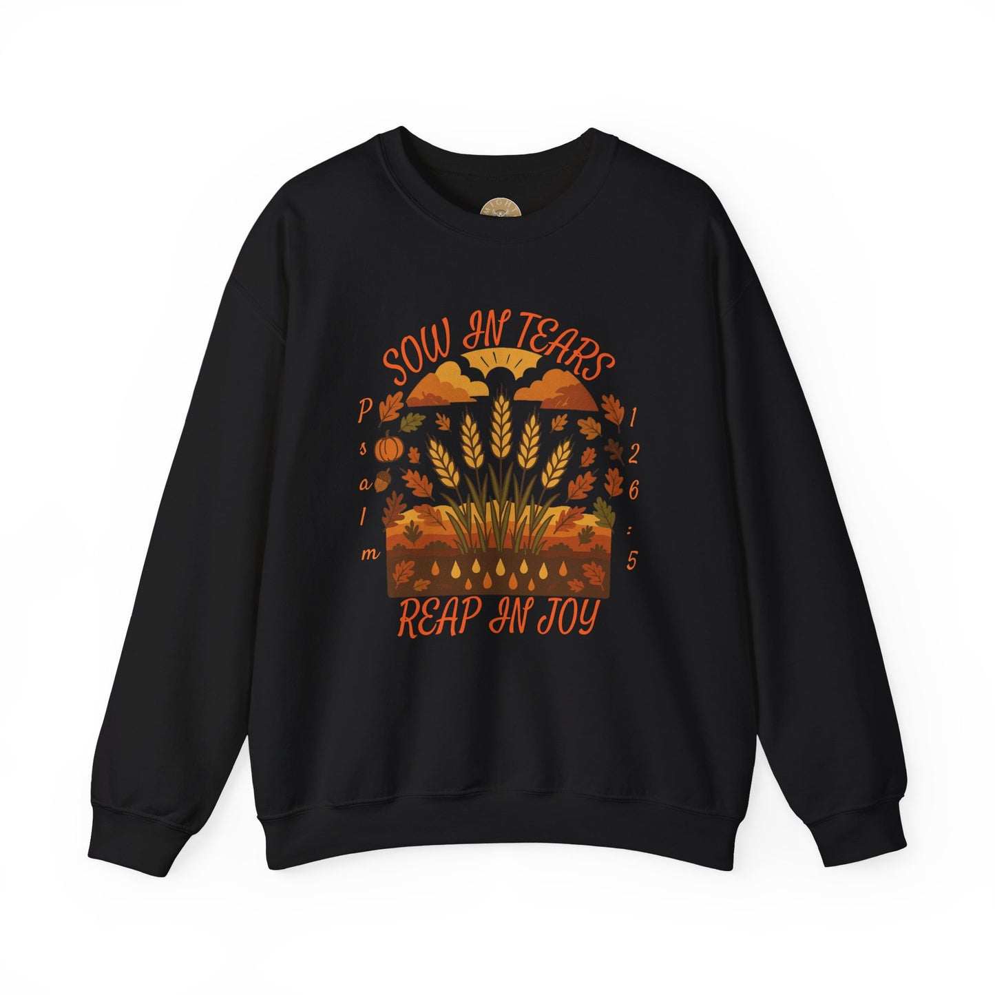 Reap Joy – Women’s Christian Fall Crewneck (Psalm 126:5)
