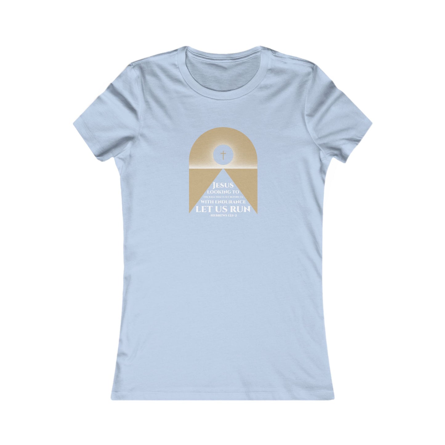 Let Us Run — Hebrews 12:1–2 Women's Tee