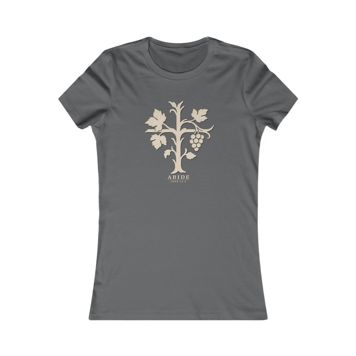 Abide – John 15:5 Women’s Christian Tee