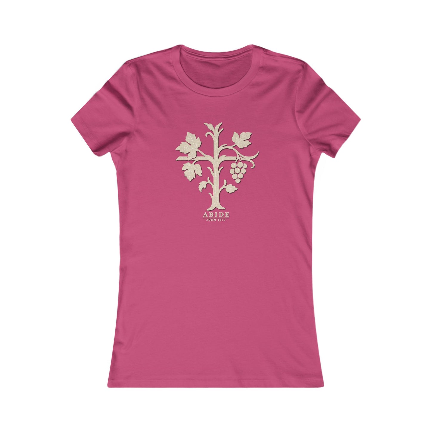 Abide – John 15:5 Women’s Christian Tee