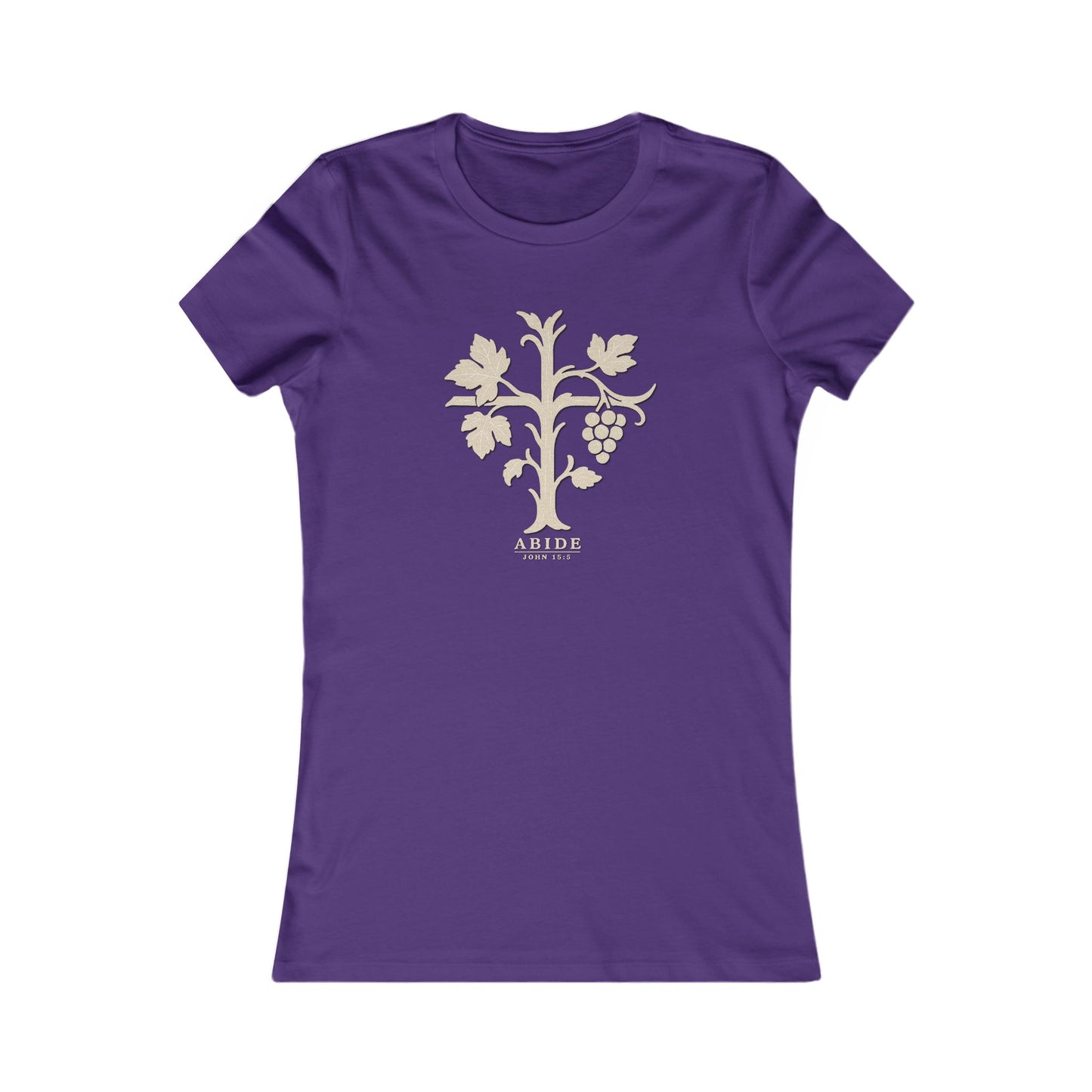 Abide – John 15:5 Women’s Christian Tee