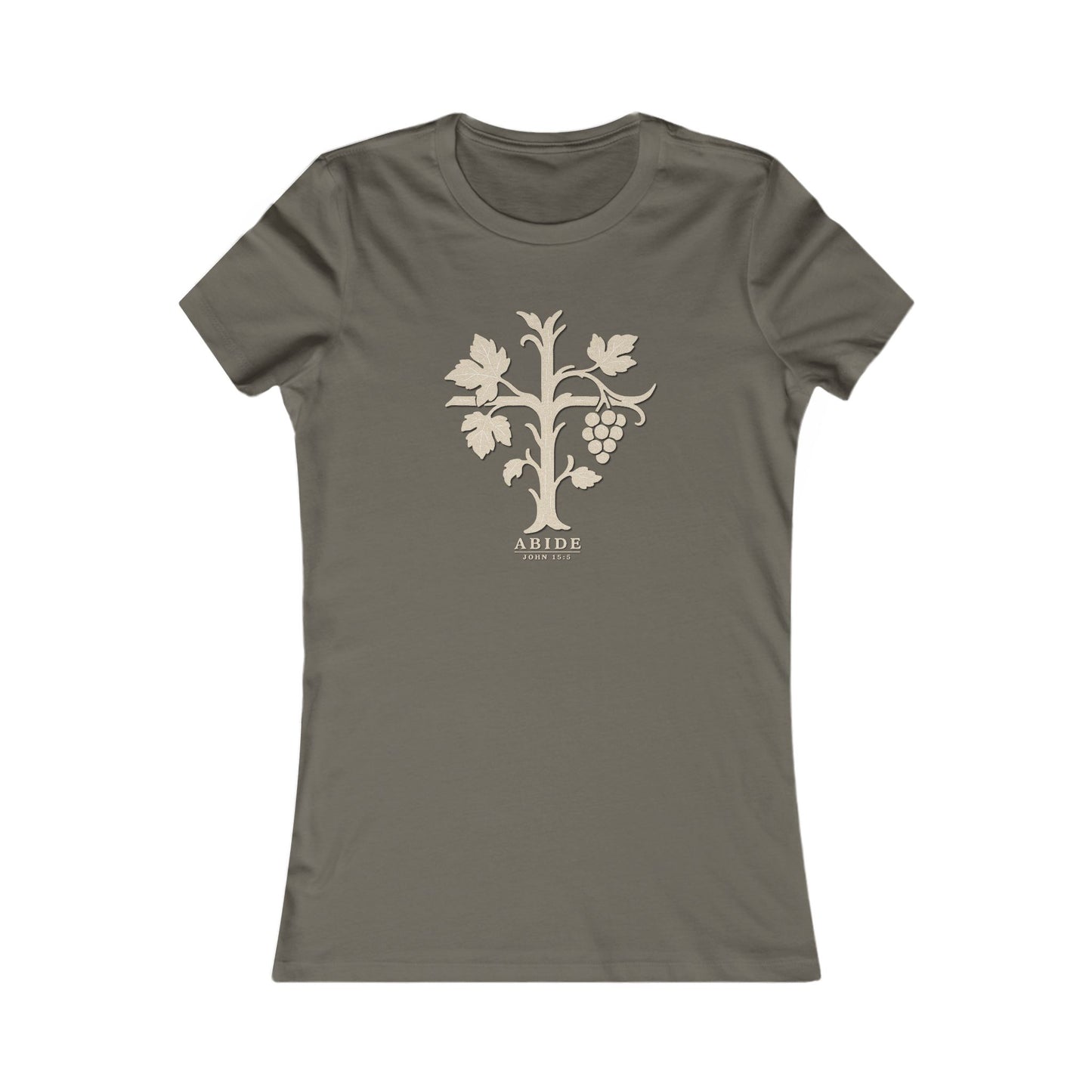 Abide – John 15:5 Women’s Christian Tee
