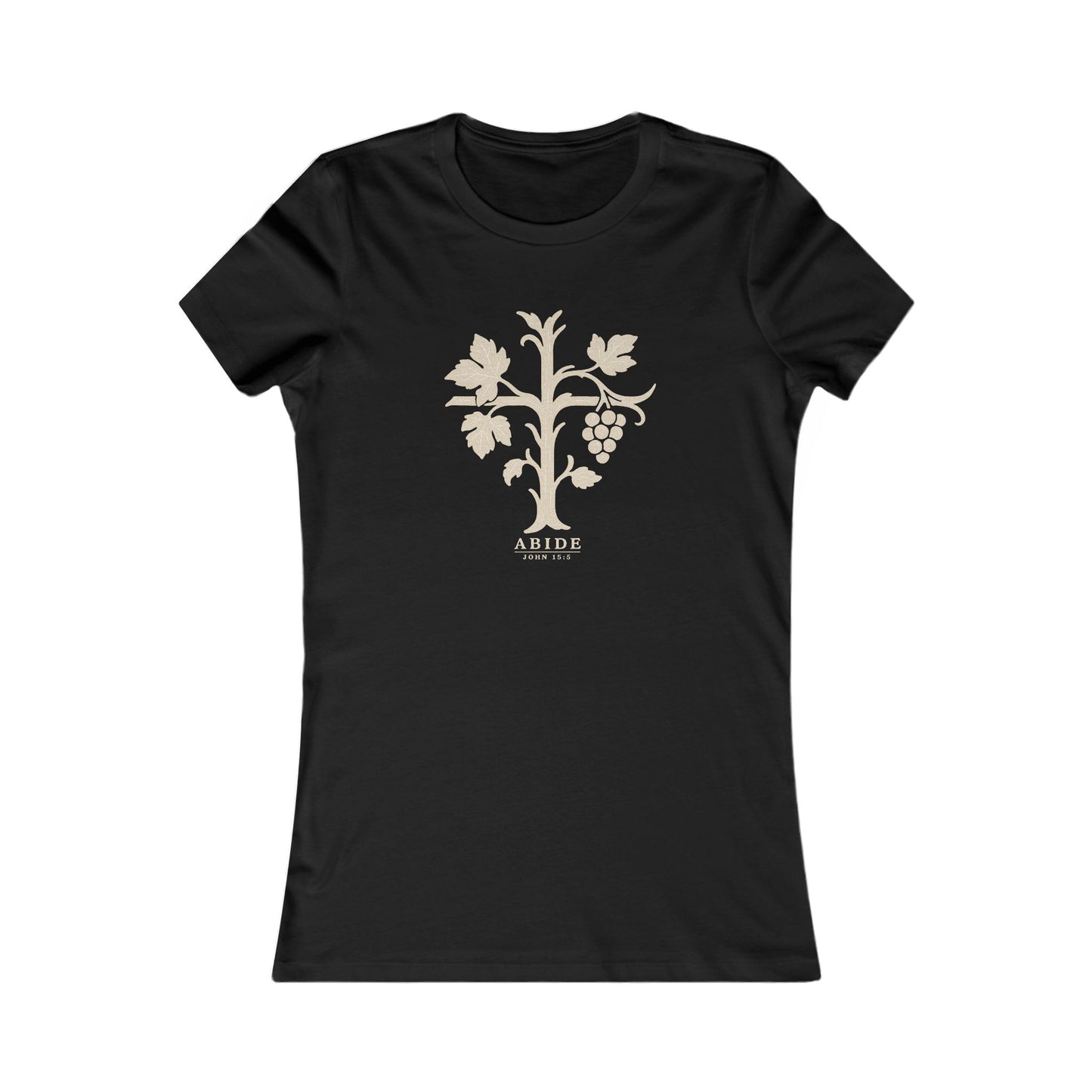 Abide – John 15:5 Women’s Christian Tee