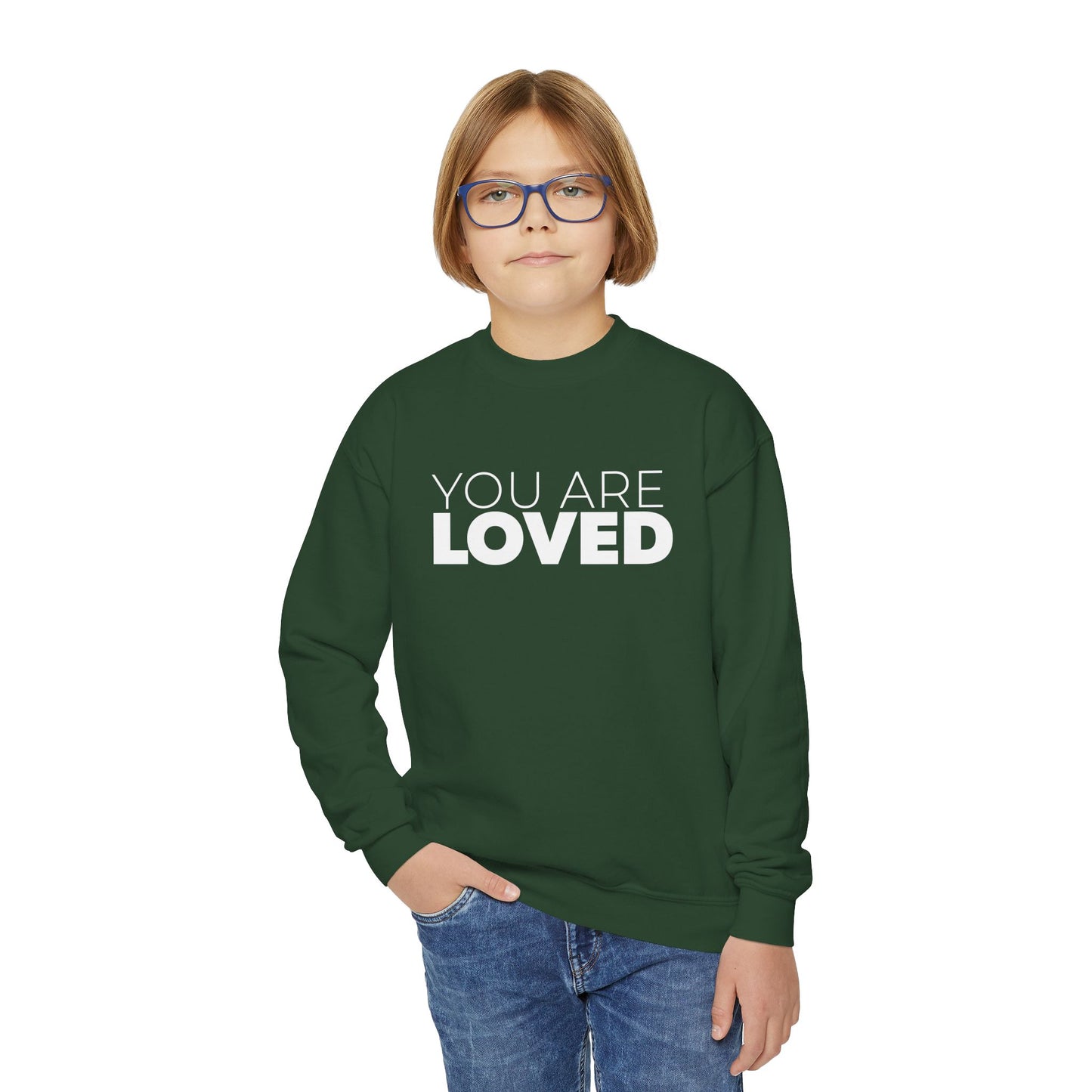 Youth You Are Loved Crewneck Sweatshirt