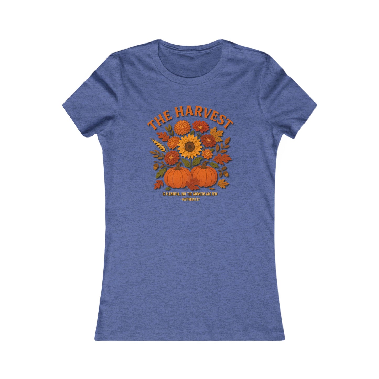 The Harvest – Women’s Christian Fall Tee (Matthew 9:37)