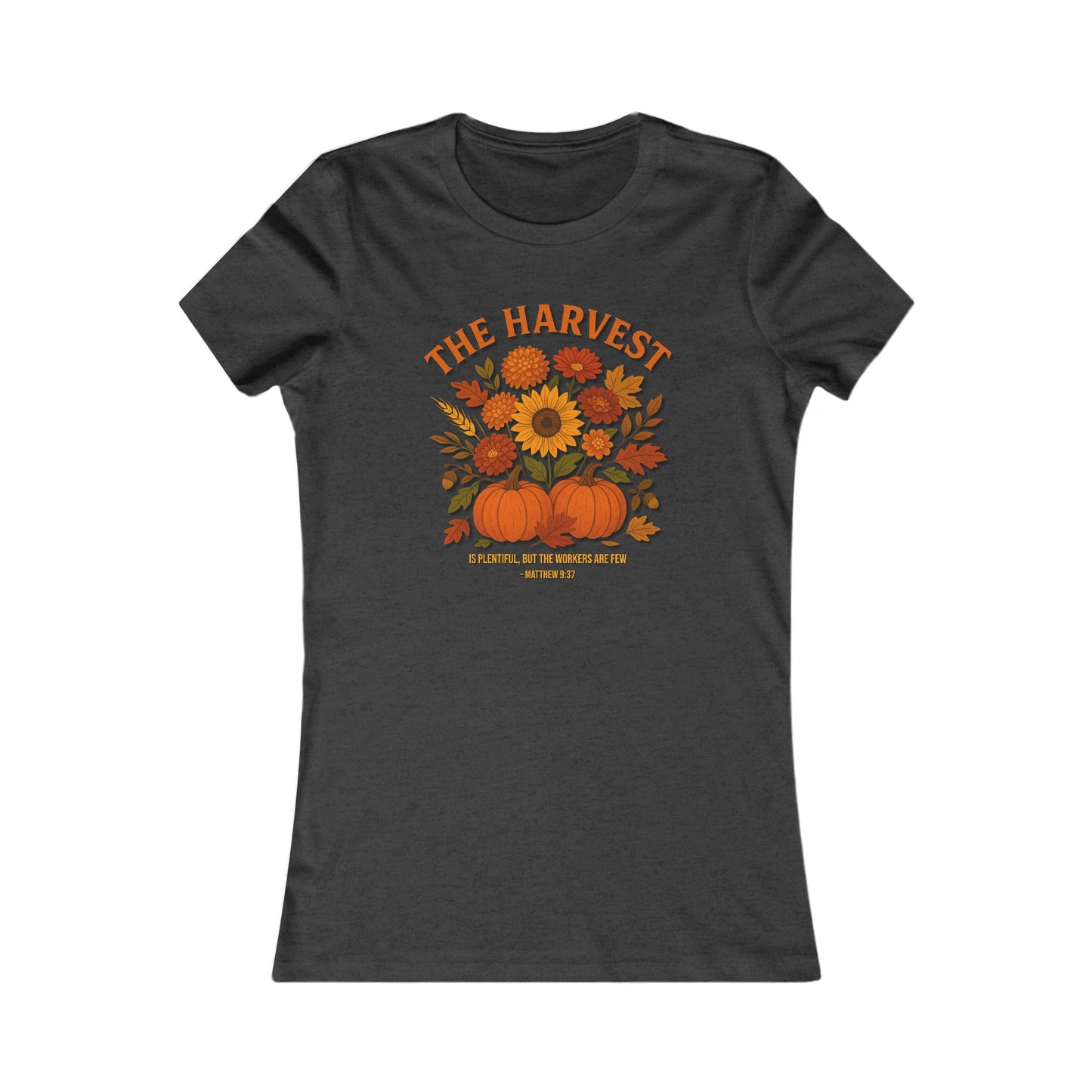 The Harvest – Women’s Christian Fall Tee (Matthew 9:37)
