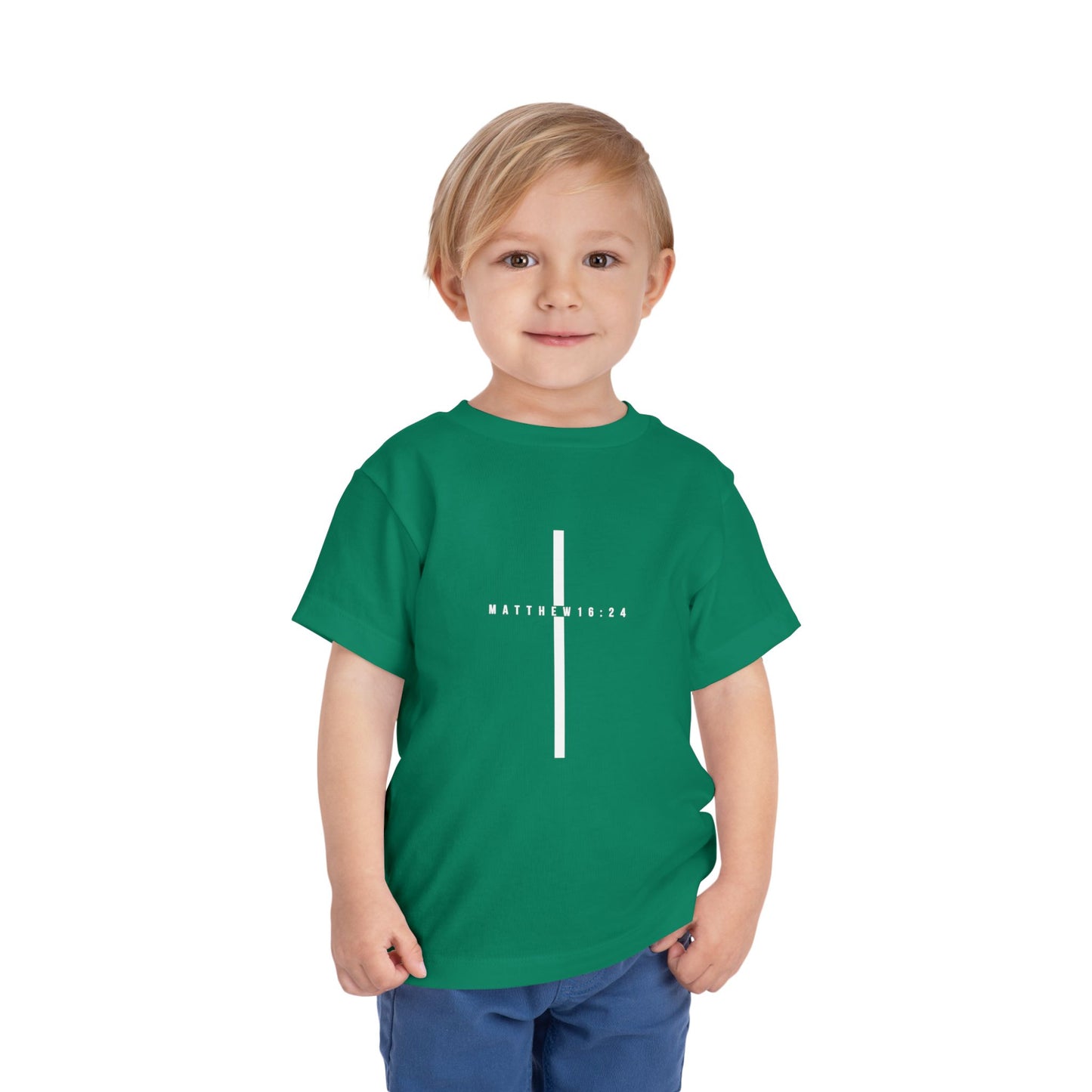 Toddler Take Up Your Cross Tee (Matthew 16:24)