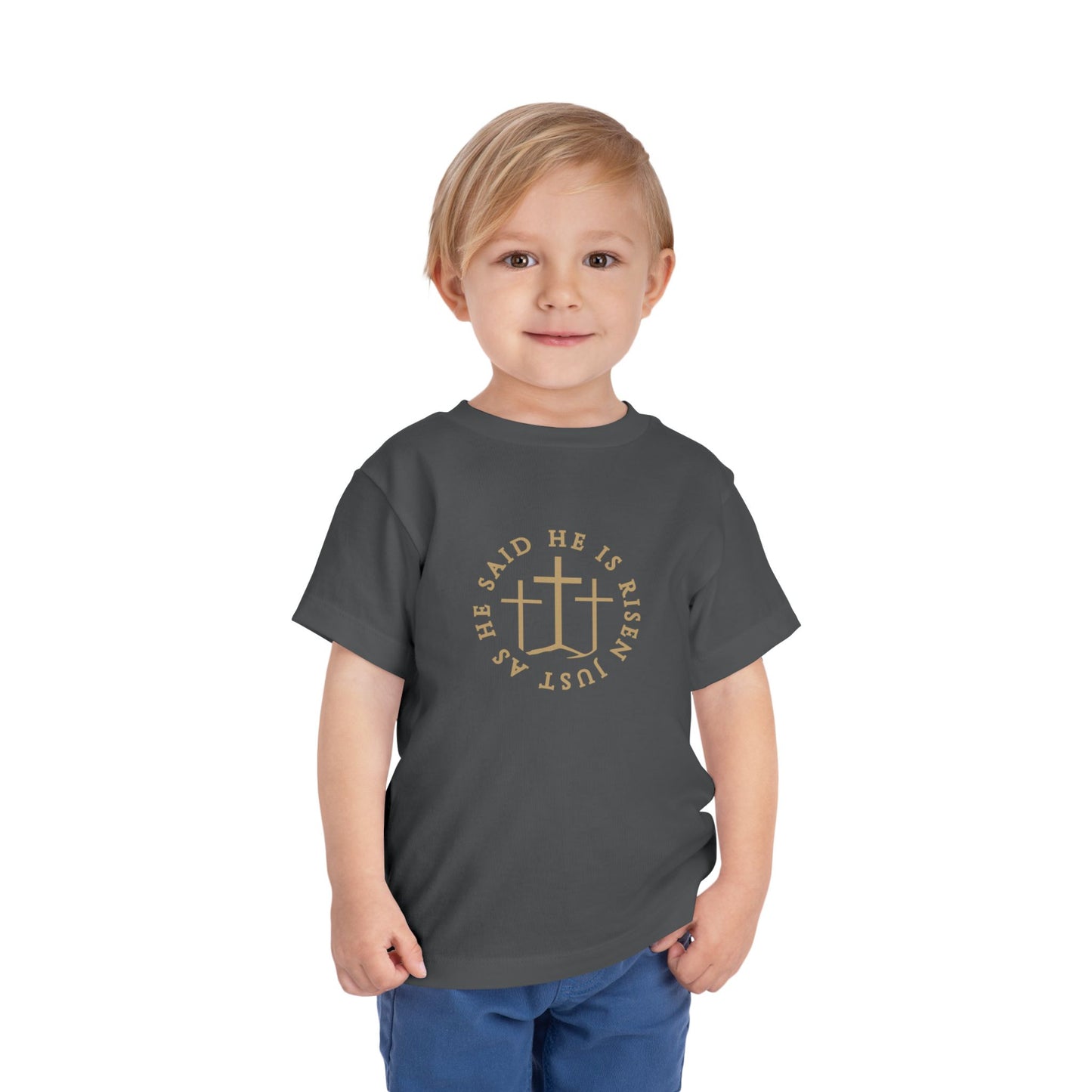 Toddler He Is Risen Tee (Matthew 28:6)