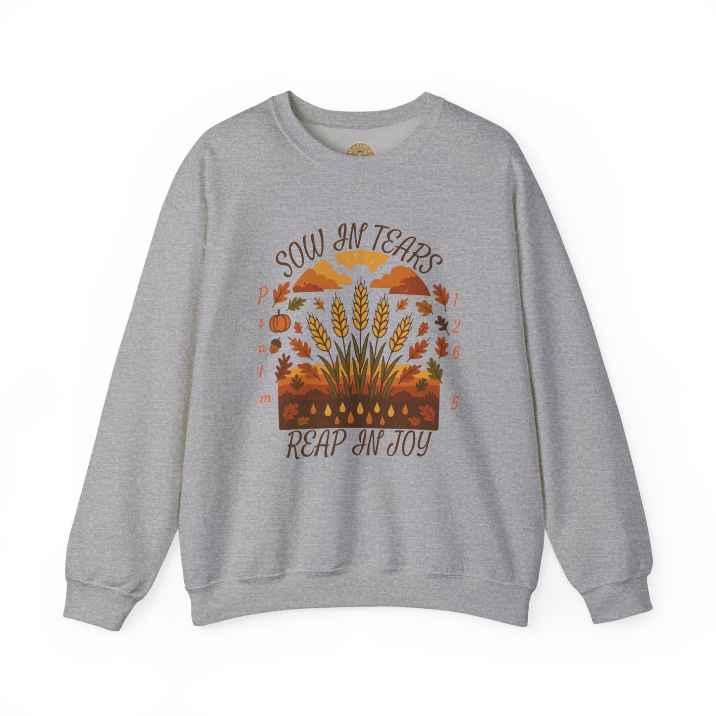 Reap Joy – Women’s Christian Fall Crewneck (Psalm 126:5)