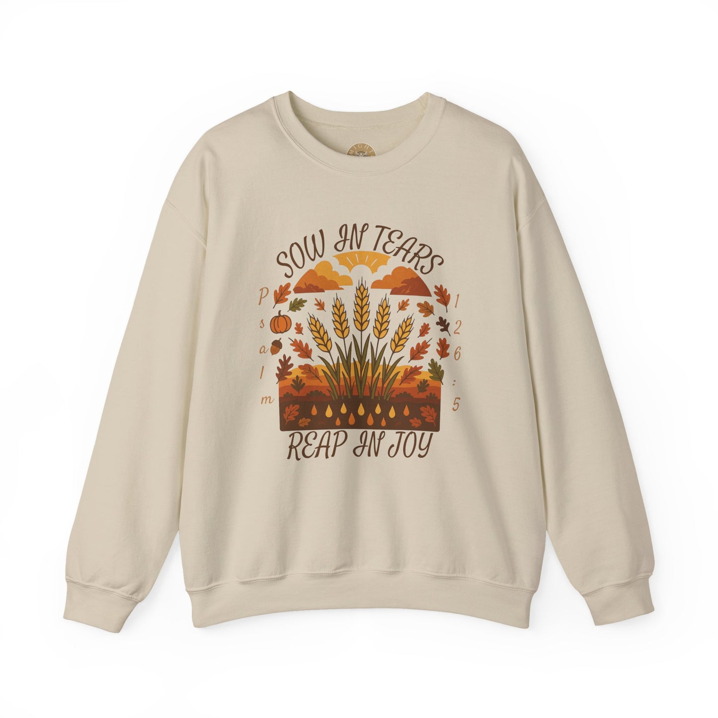 Reap Joy – Women’s Christian Fall Crewneck (Psalm 126:5)