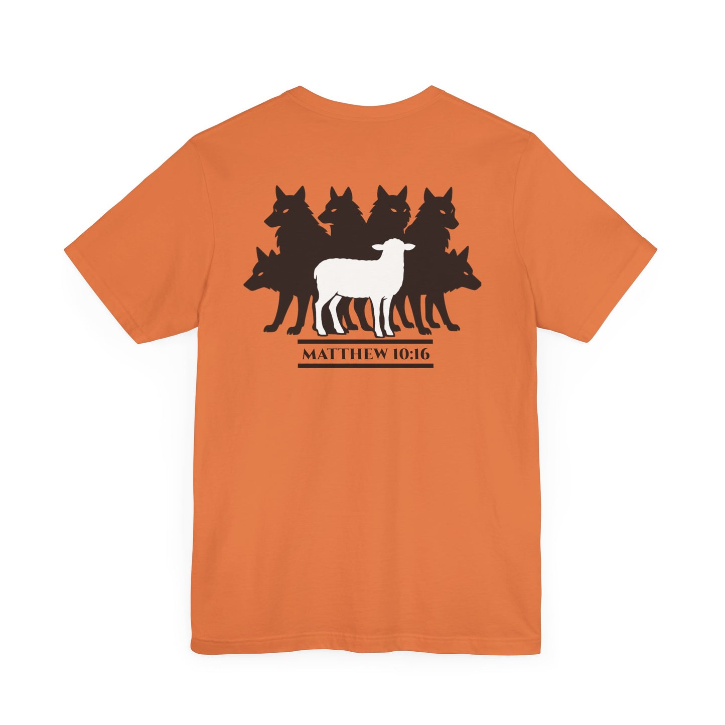Among Wolves – Matthew 10:16 Short Sleeve Tee
