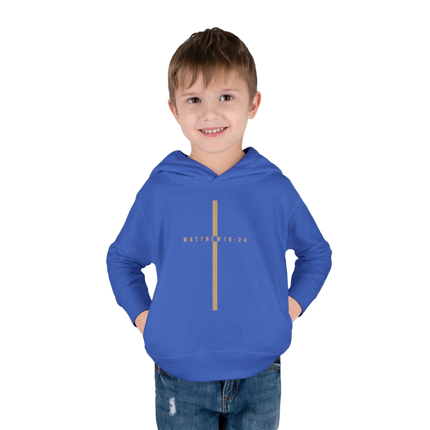 Toddler Take Up Your Cross Hoodie (Matthew 16:24)