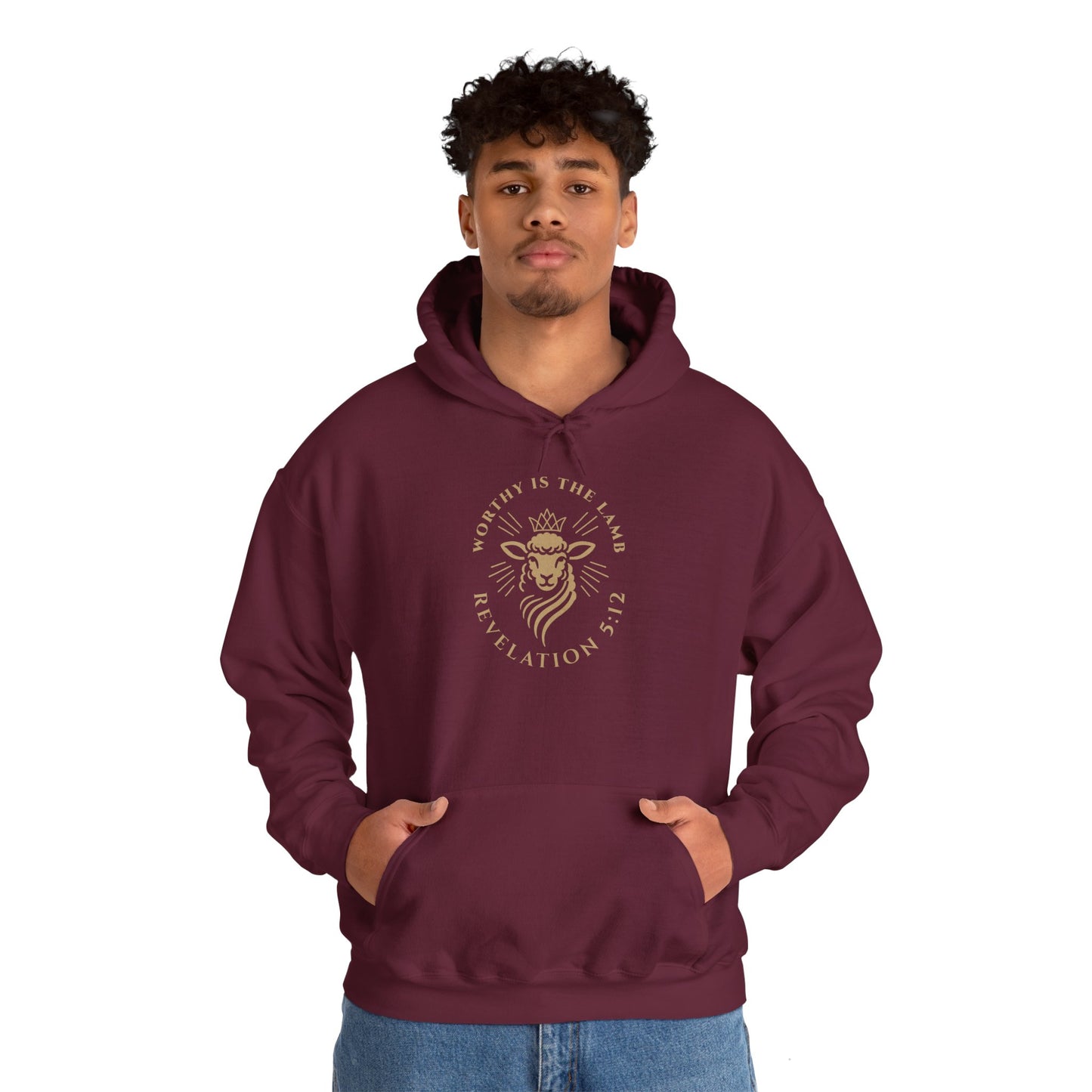 Worthy is the Lamb (Revelation 5:12) Hooded Sweatshirt