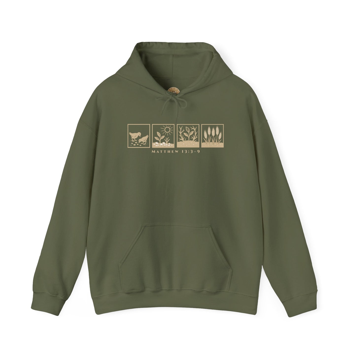 The Parable of the Sower – Minimalist Hoodie (Matthew 13:3–9)