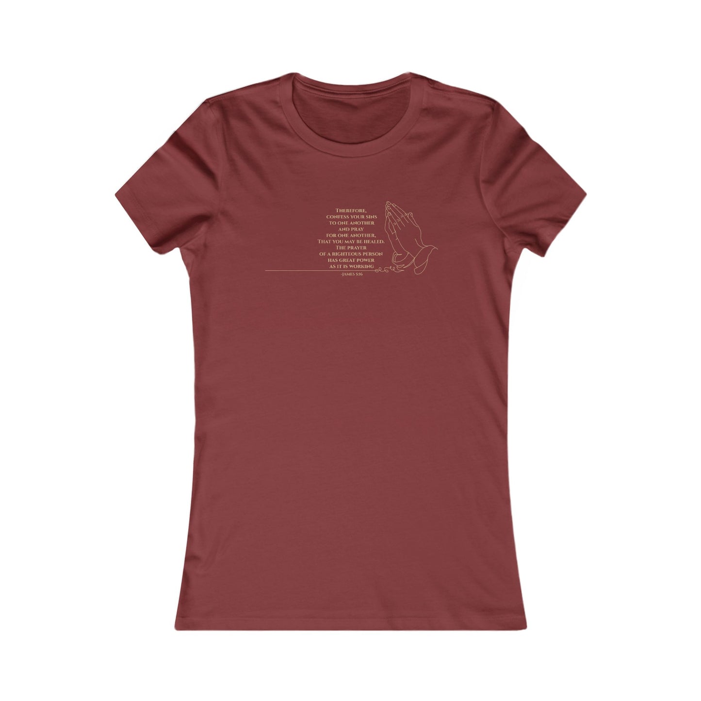 Pray for One Another — James 5:16 Women's Tee