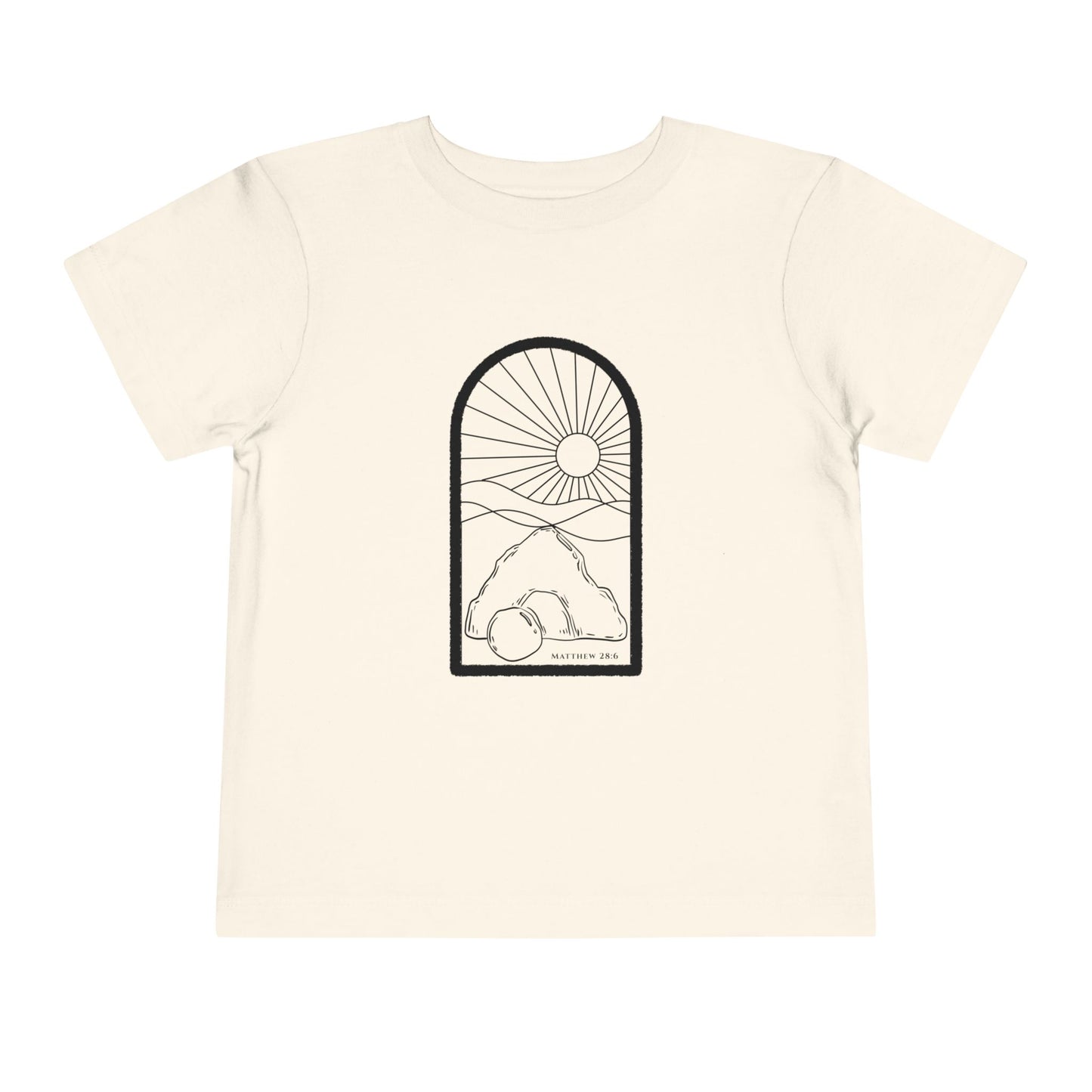 Toddler Risen Tomb Tee (Matthew 28:6)