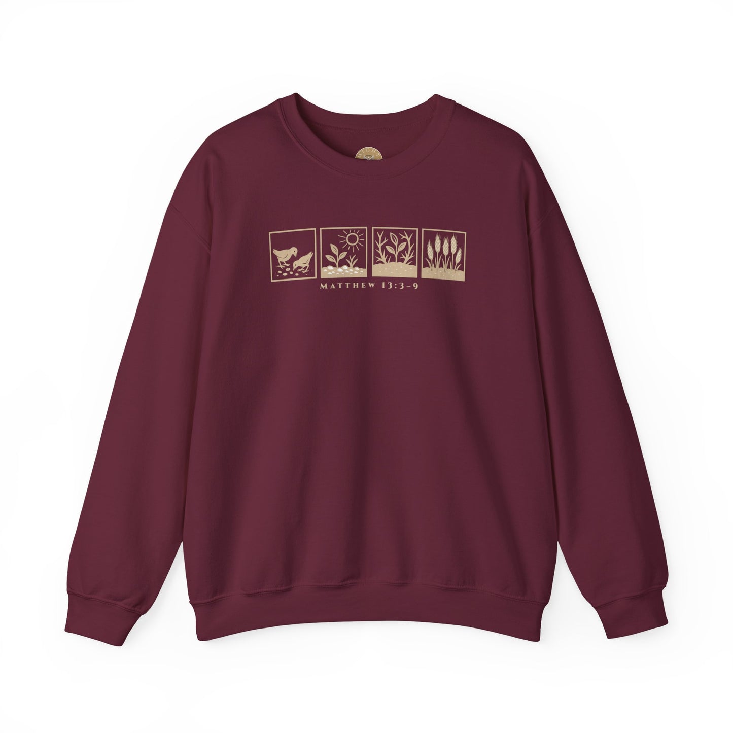 The Parable of the Sower – Minimalist Crewneck (Matthew 13:3–9)