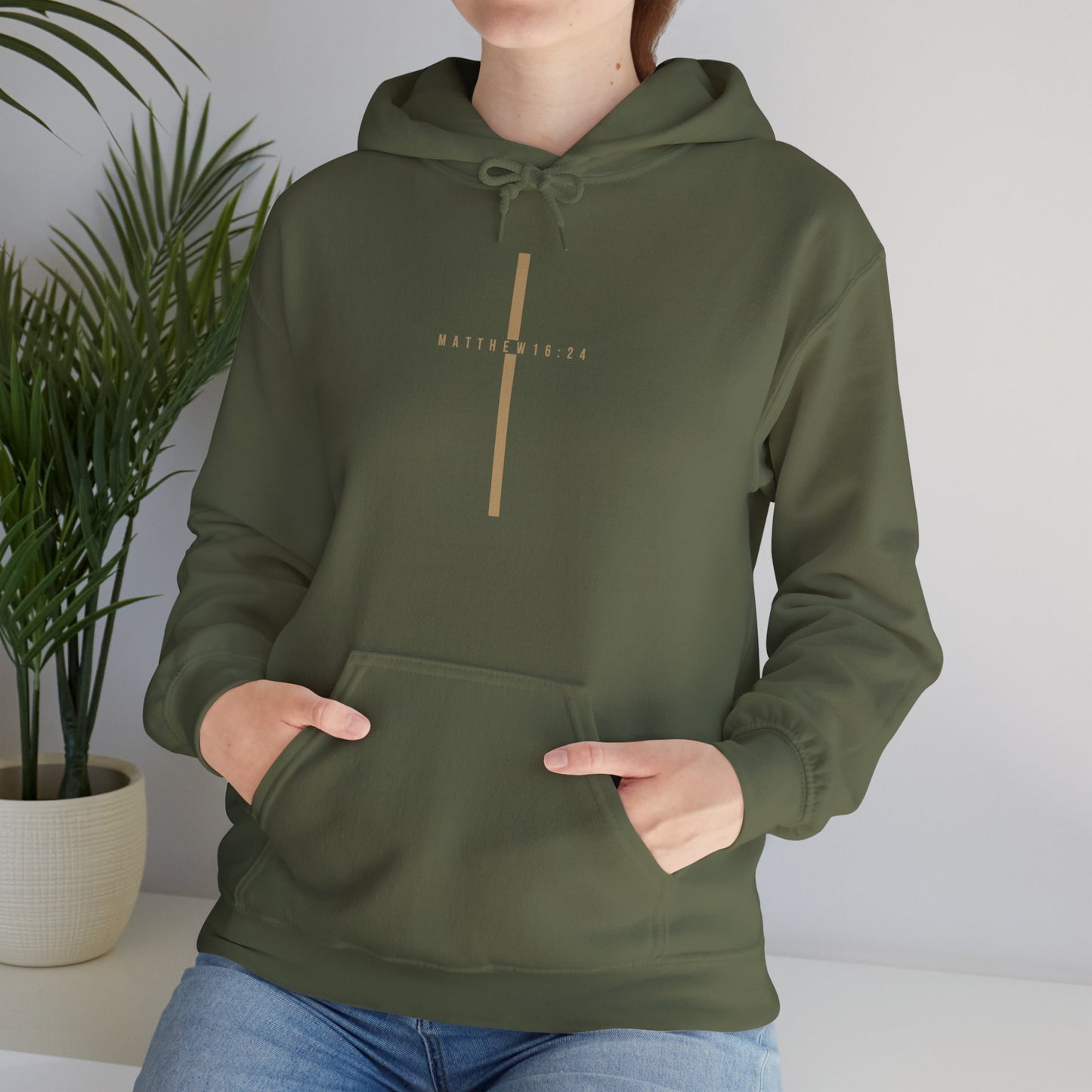 Matthew 16:24 Hooded Sweatshirt