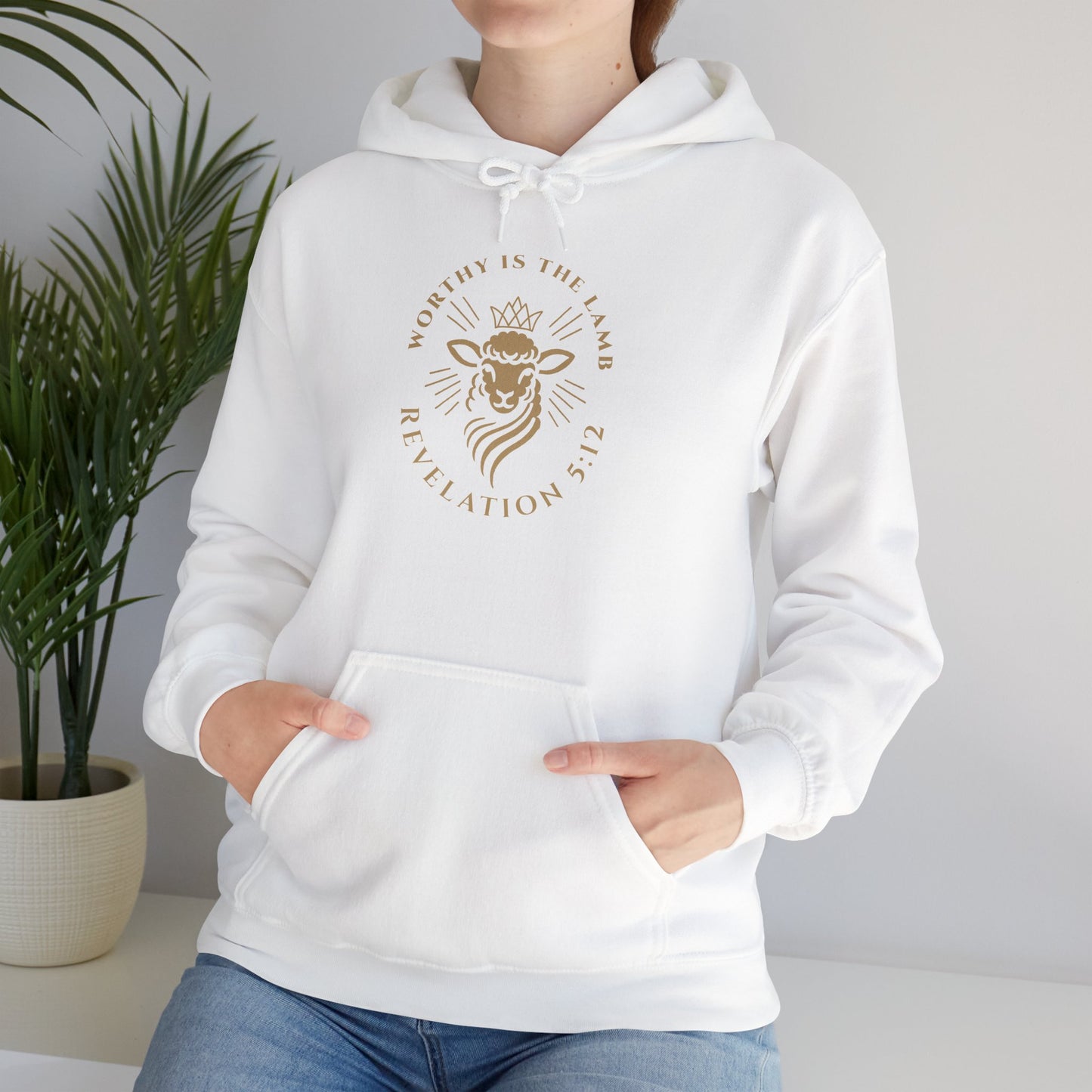 Worthy is the Lamb (Revelation 5:12) Hooded Sweatshirt