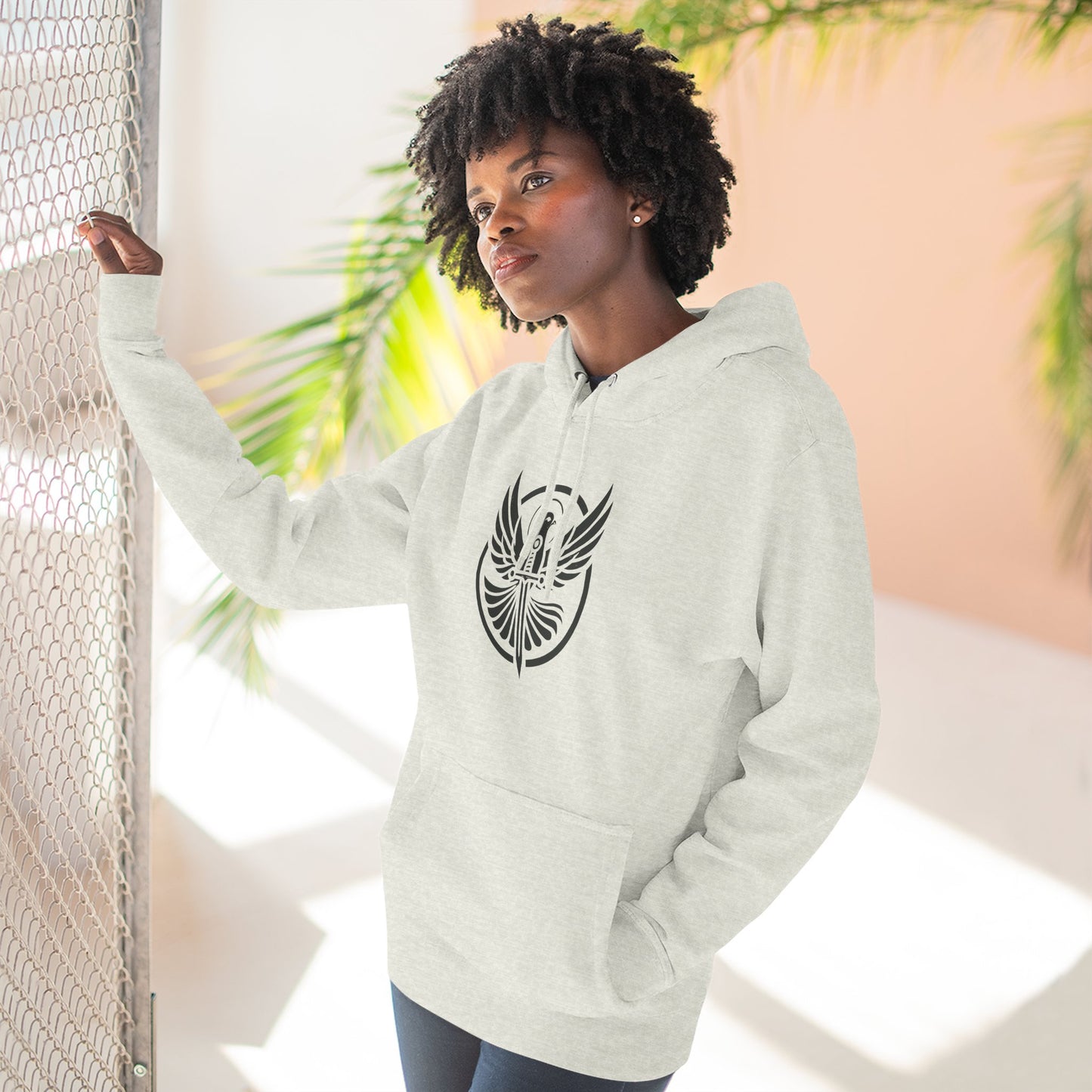 Might & Mercy Logo Fleece Hoodie