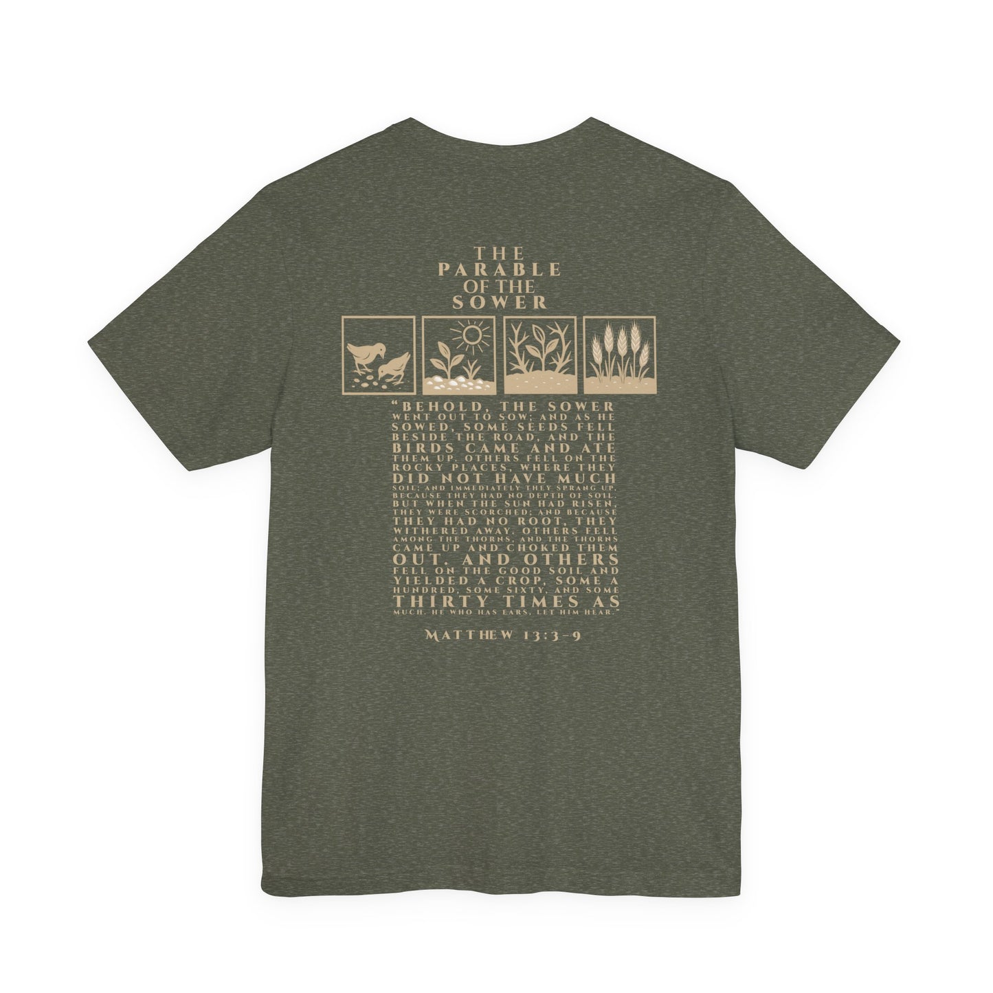 The Parable of the Sower – Matthew 13:3–9 Short Sleeve Tee