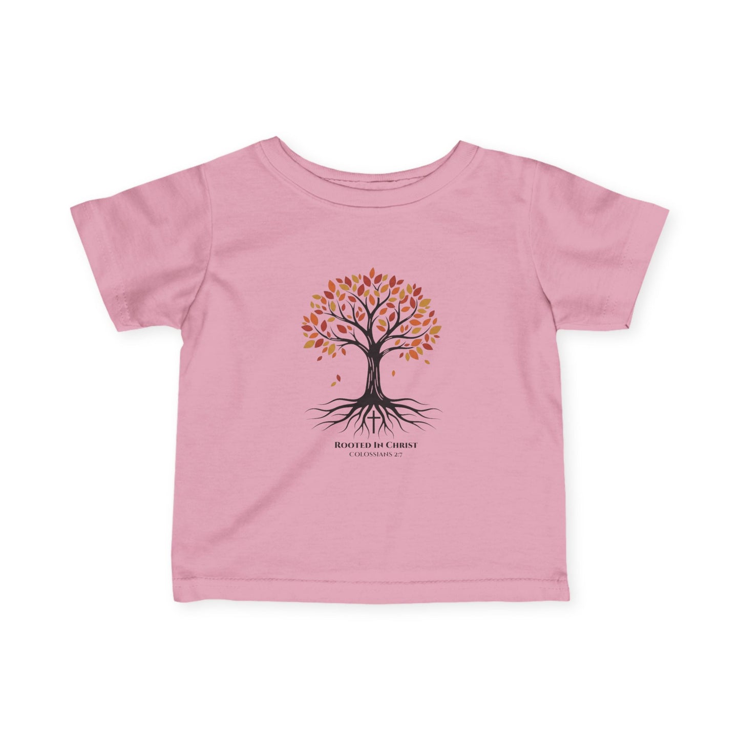 Rooted In Christ – Colossians 2:7 Toddler Christian Fall Tee