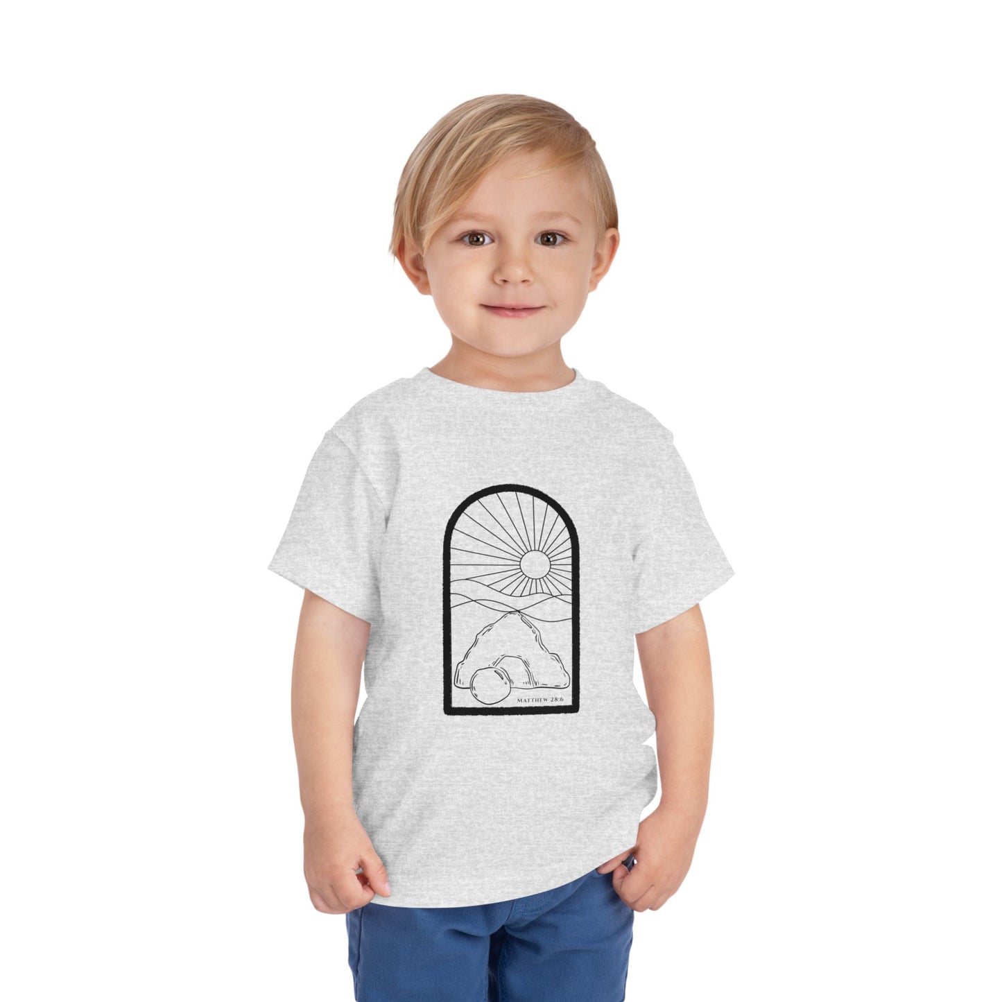 Toddler Risen Tomb Tee (Matthew 28:6)
