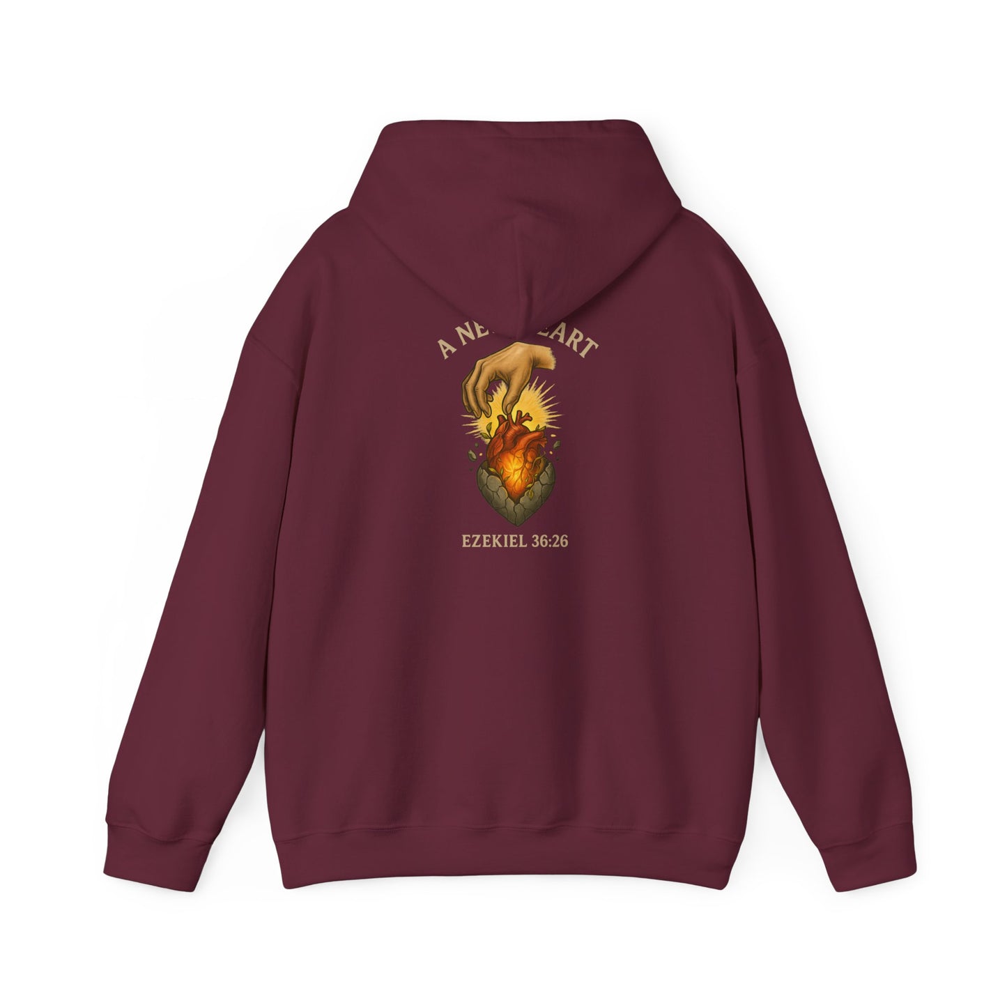 A New Heart - Ezekiel 36:26 Hooded Sweatshirt