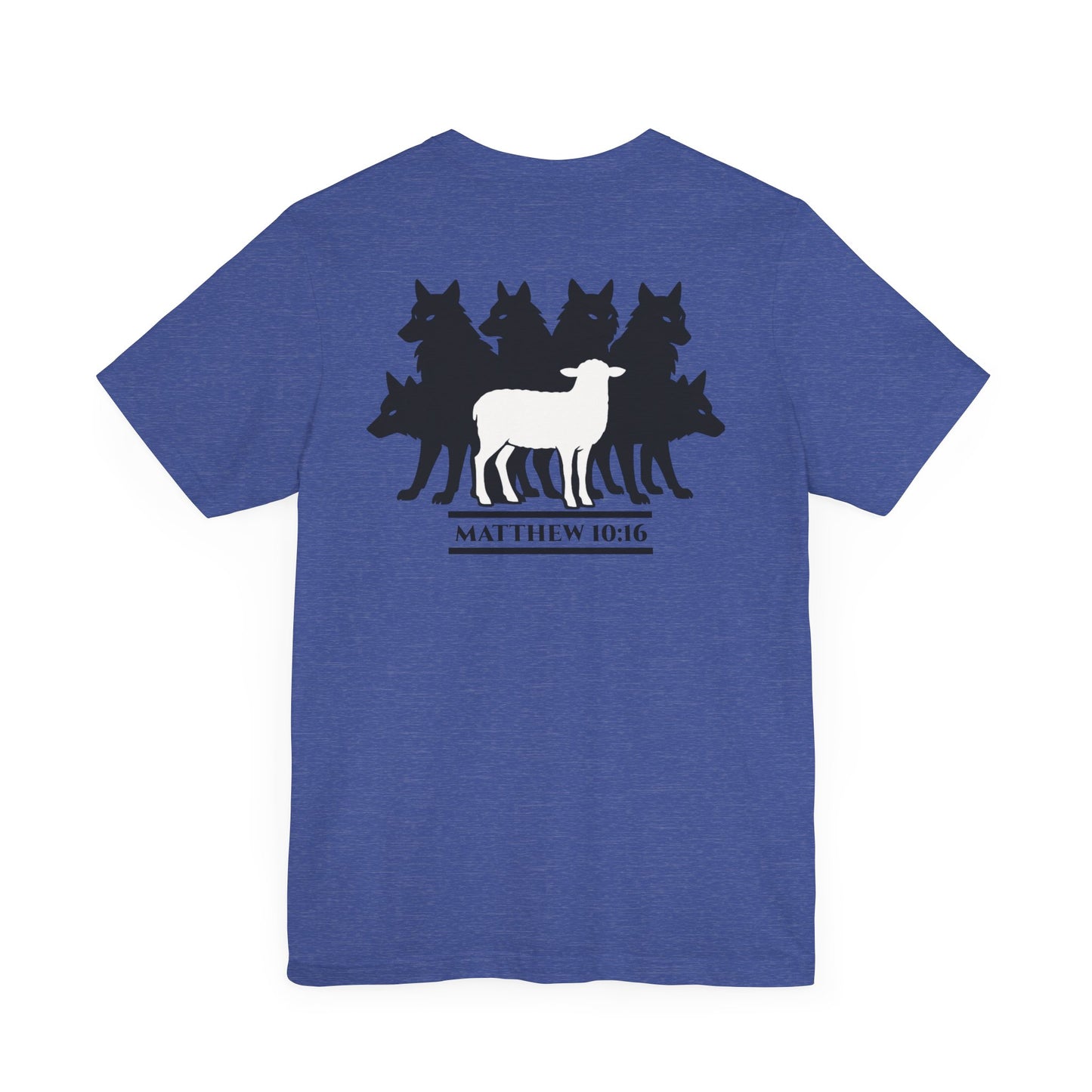 Among Wolves – Matthew 10:16 Short Sleeve Tee