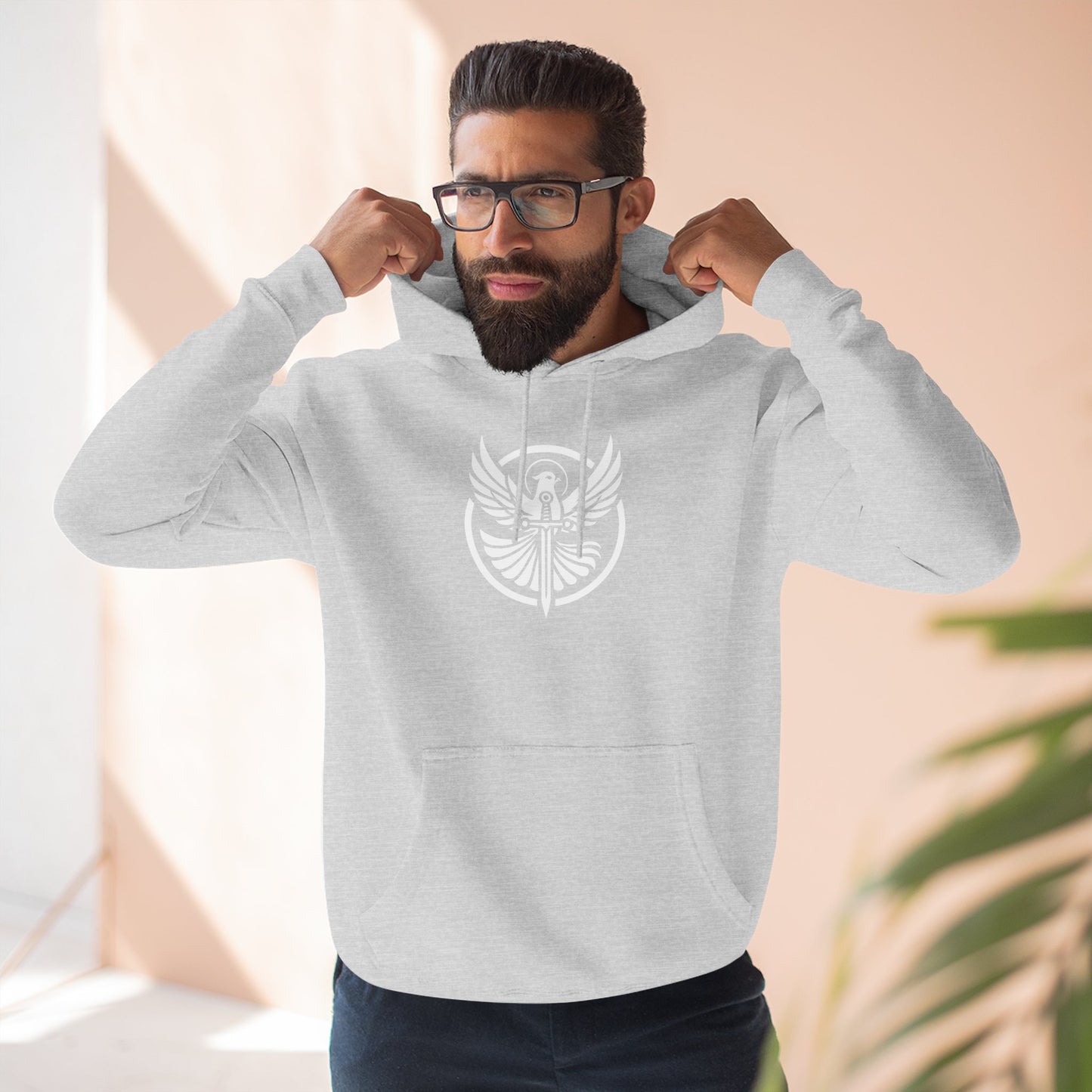 Might & Mercy Logo Fleece Hoodie