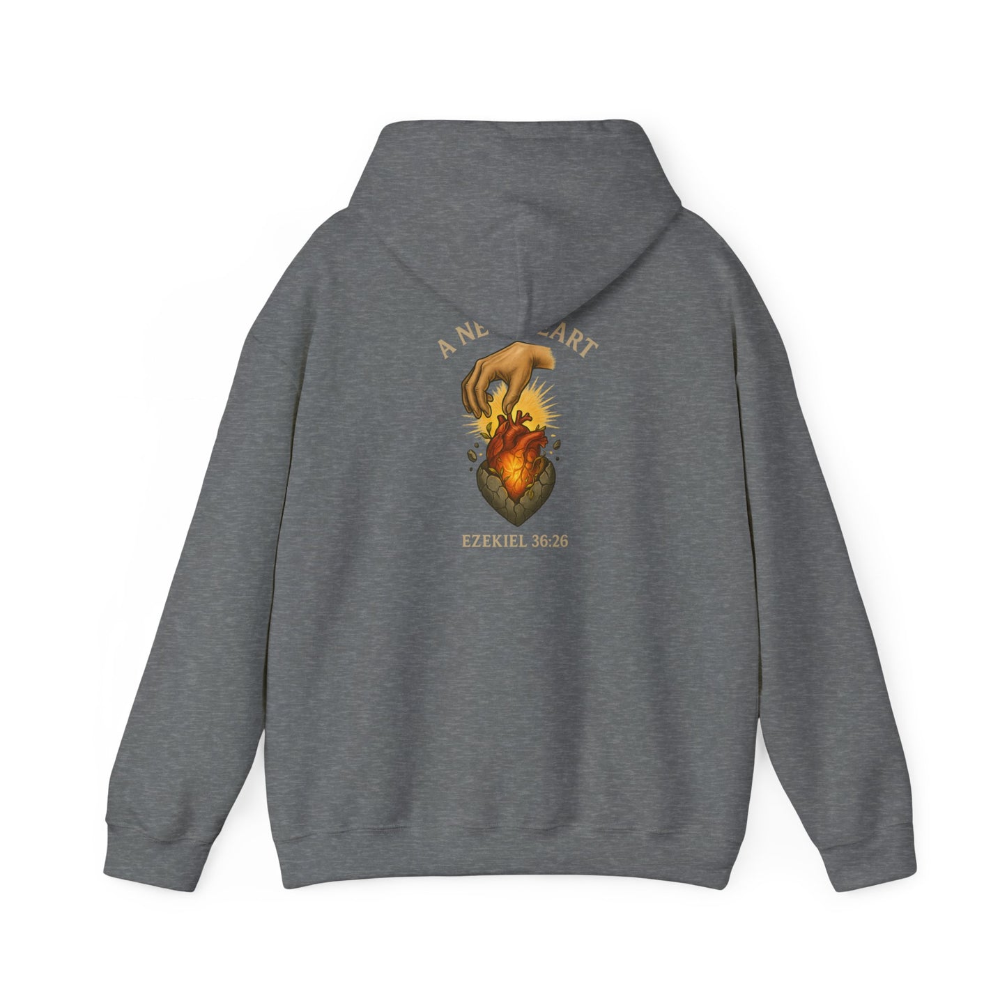 A New Heart - Ezekiel 36:26 Hooded Sweatshirt