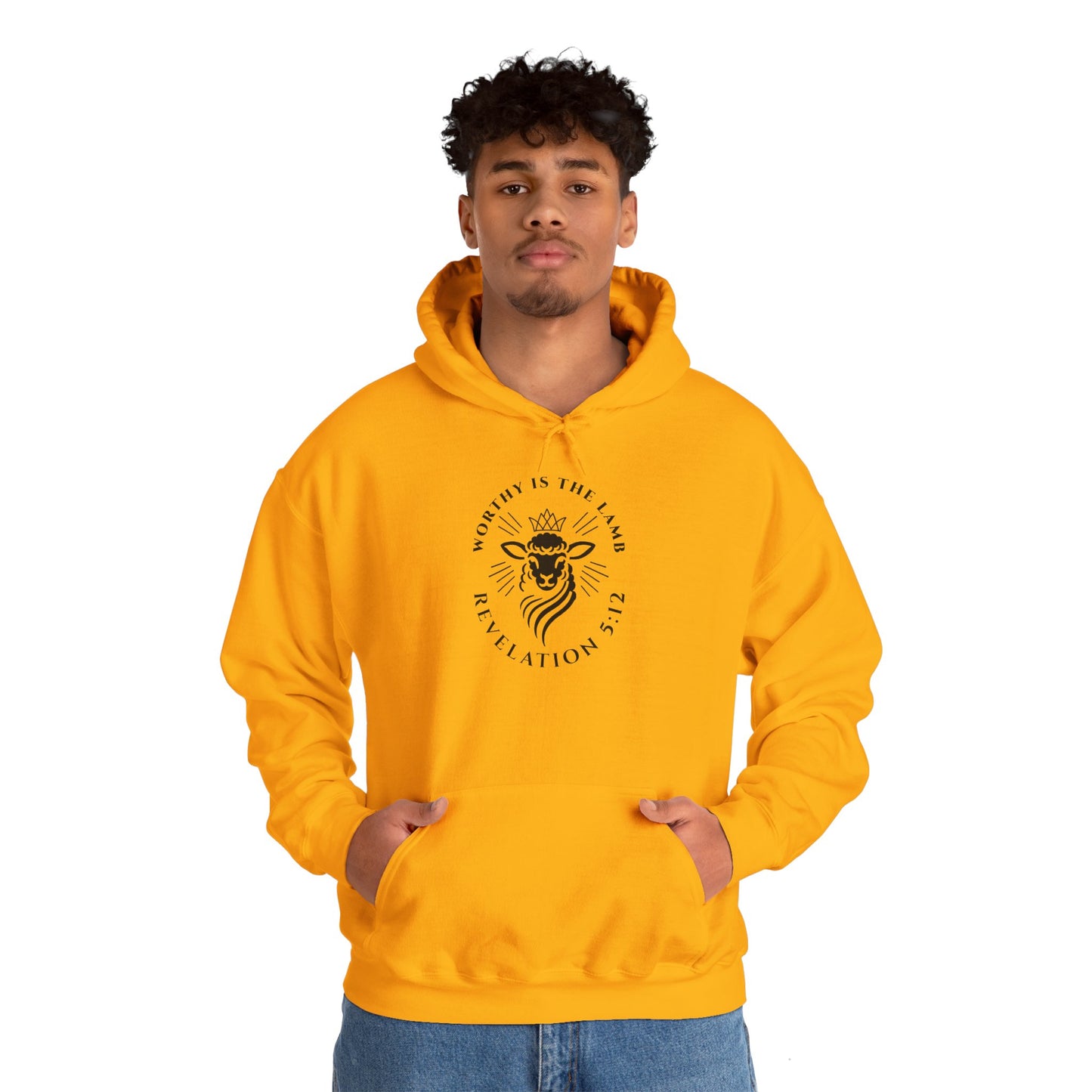 Worthy is the Lamb (Revelation 5:12) Hooded Sweatshirt