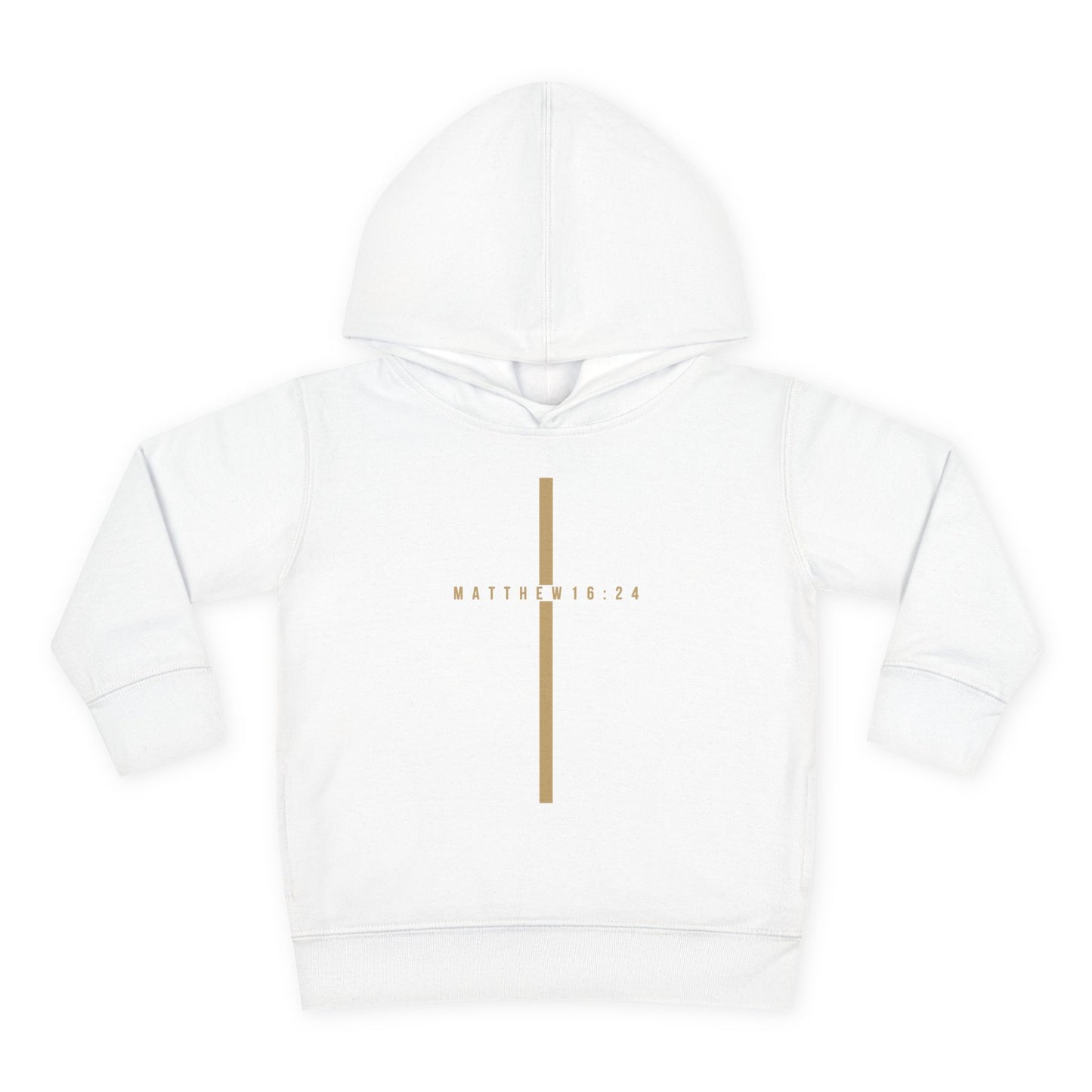 Toddler Take Up Your Cross Hoodie (Matthew 16:24)