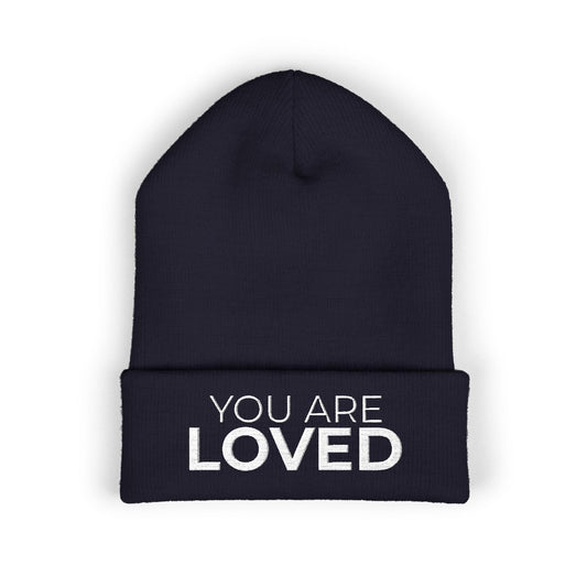 You Are Loved Cuffed Beanie (Embroidery)