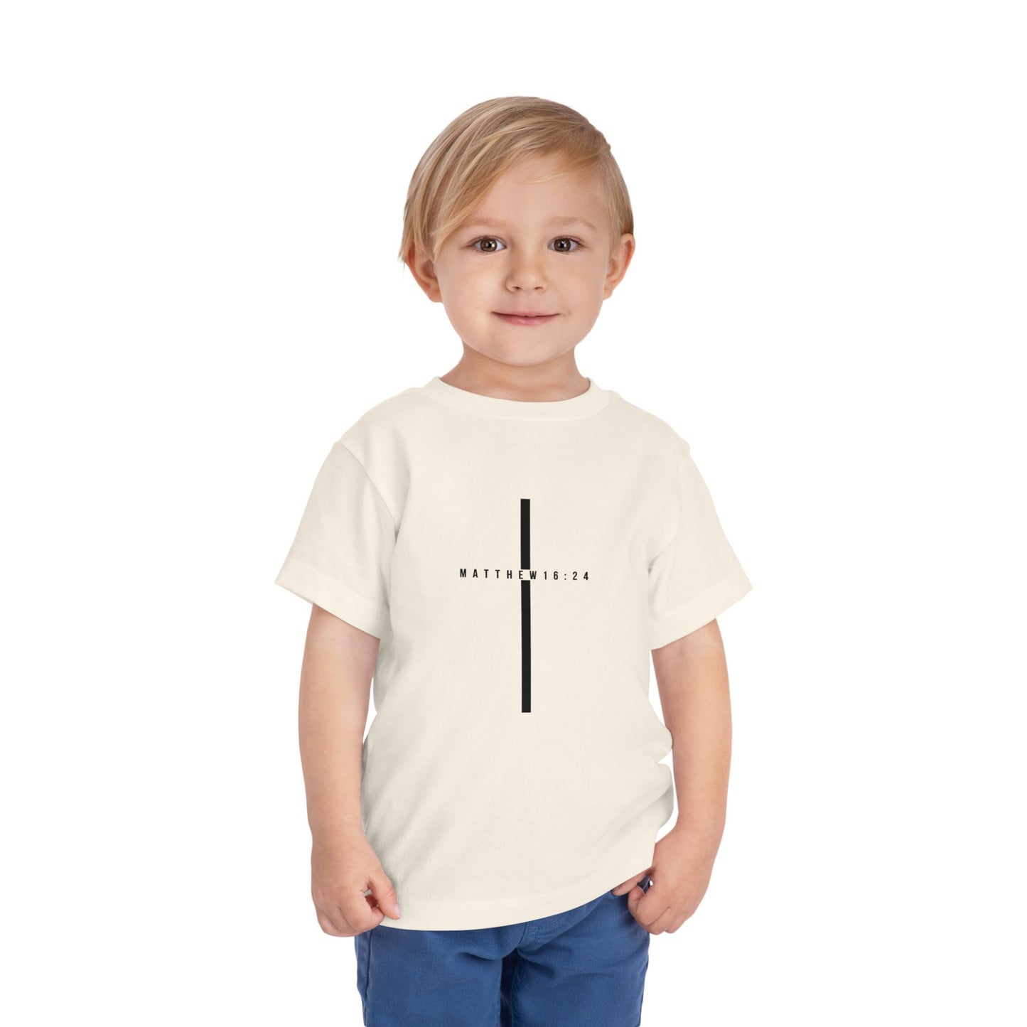 Toddler Take Up Your Cross Tee (Matthew 16:24)