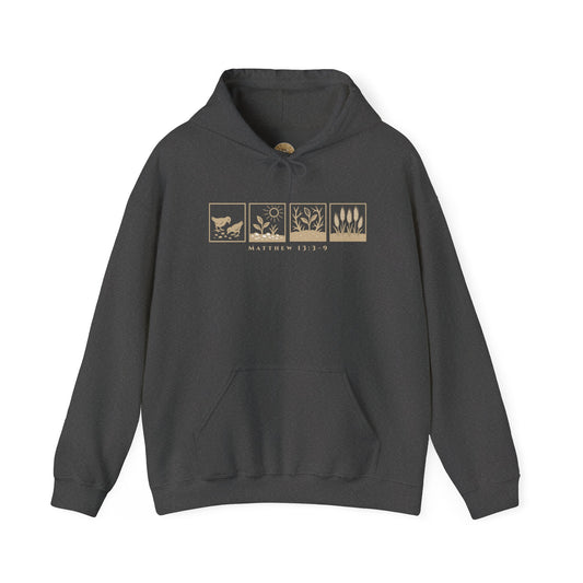 The Parable of the Sower – Minimalist Hoodie (Matthew 13:3–9)