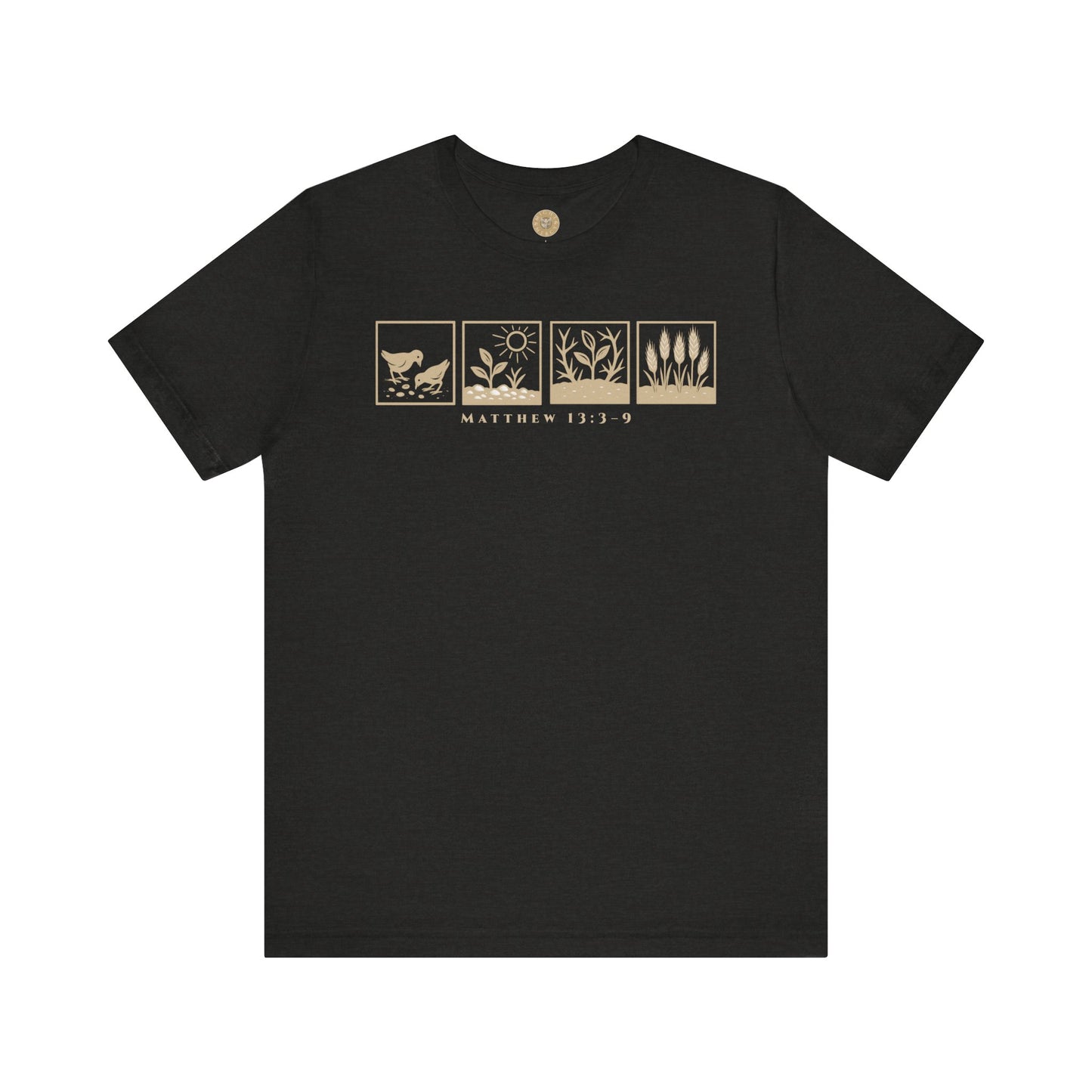 The Parable of the Sower – Minimalist Tee (Matthew 13:3–9)