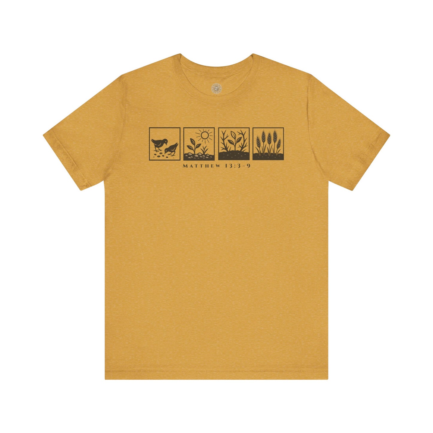 The Parable of the Sower – Minimalist Tee (Matthew 13:3–9)