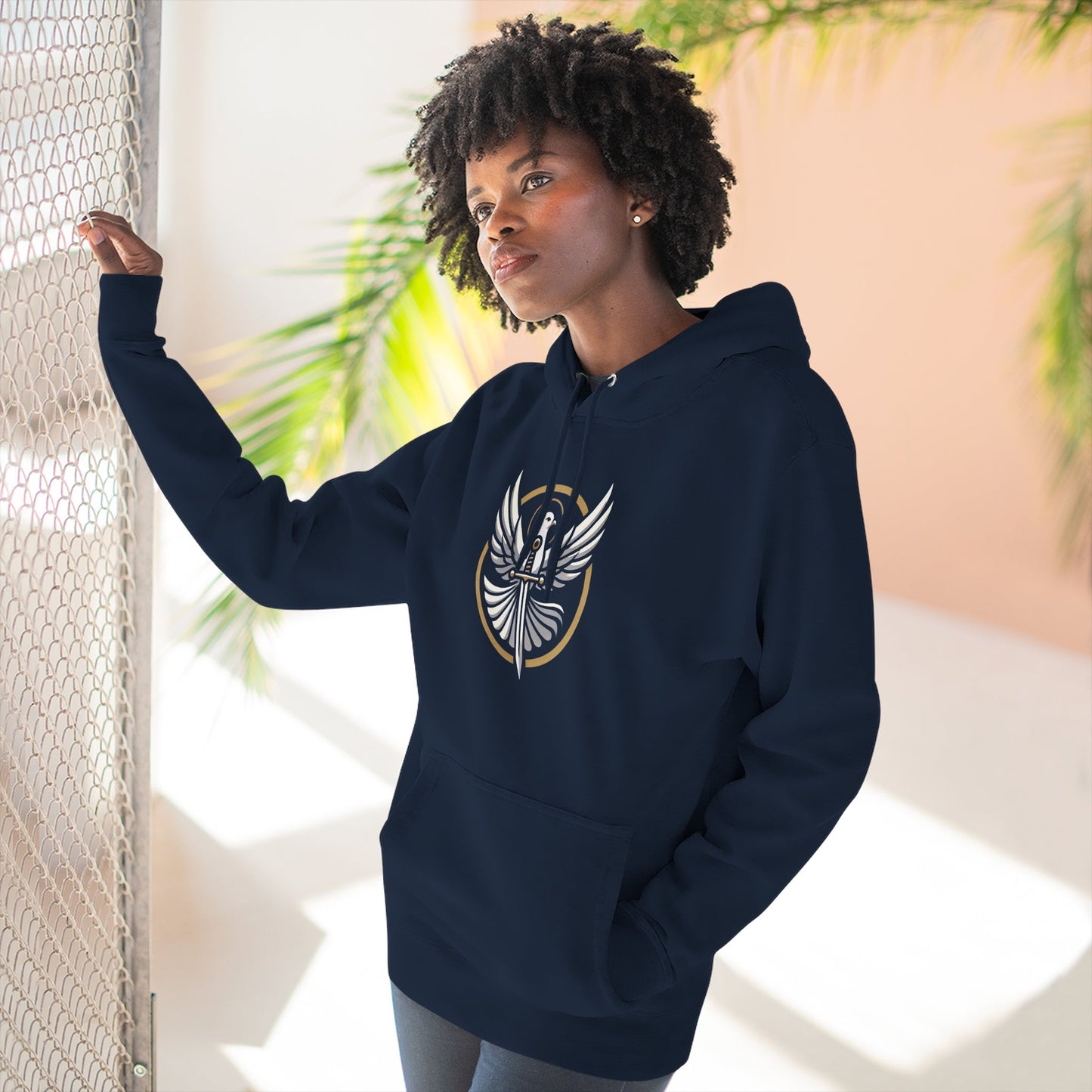 Might & Mercy Logo Fleece Hoodie