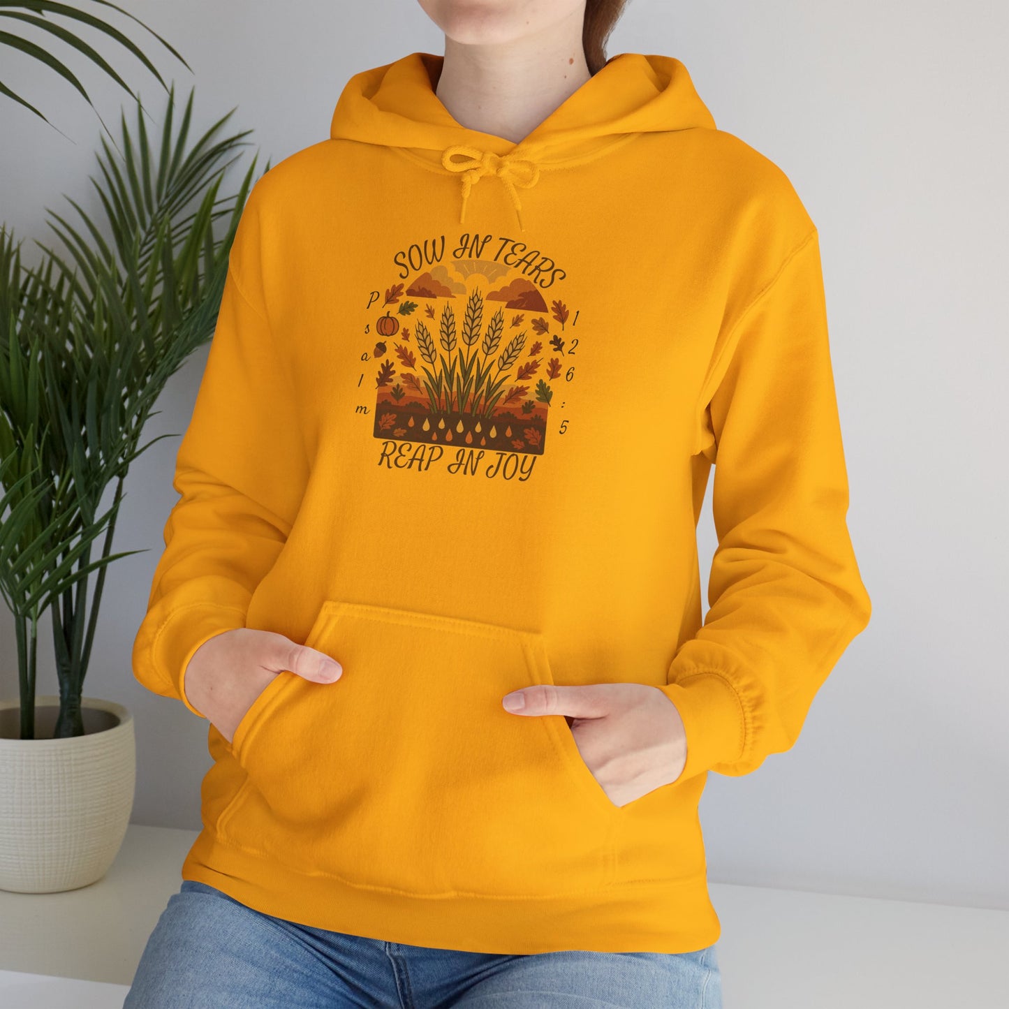 Reap Joy – Christian Fall Hoodie (Psalm 126:5)