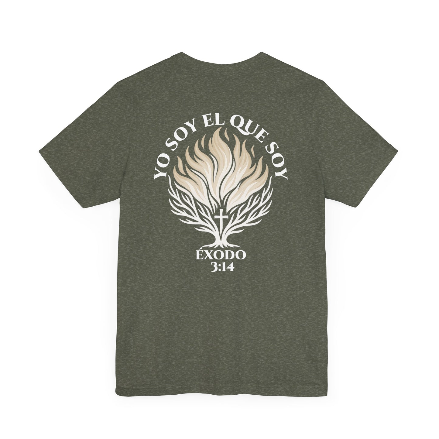 YO SOY EL QUE SOY – Éxodo 3:14 Burning Bush Christian Tee (En Español)