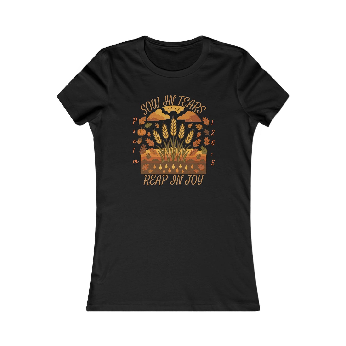 Reap Joy – Women’s Christian Fall Tee (Psalm 126:5)