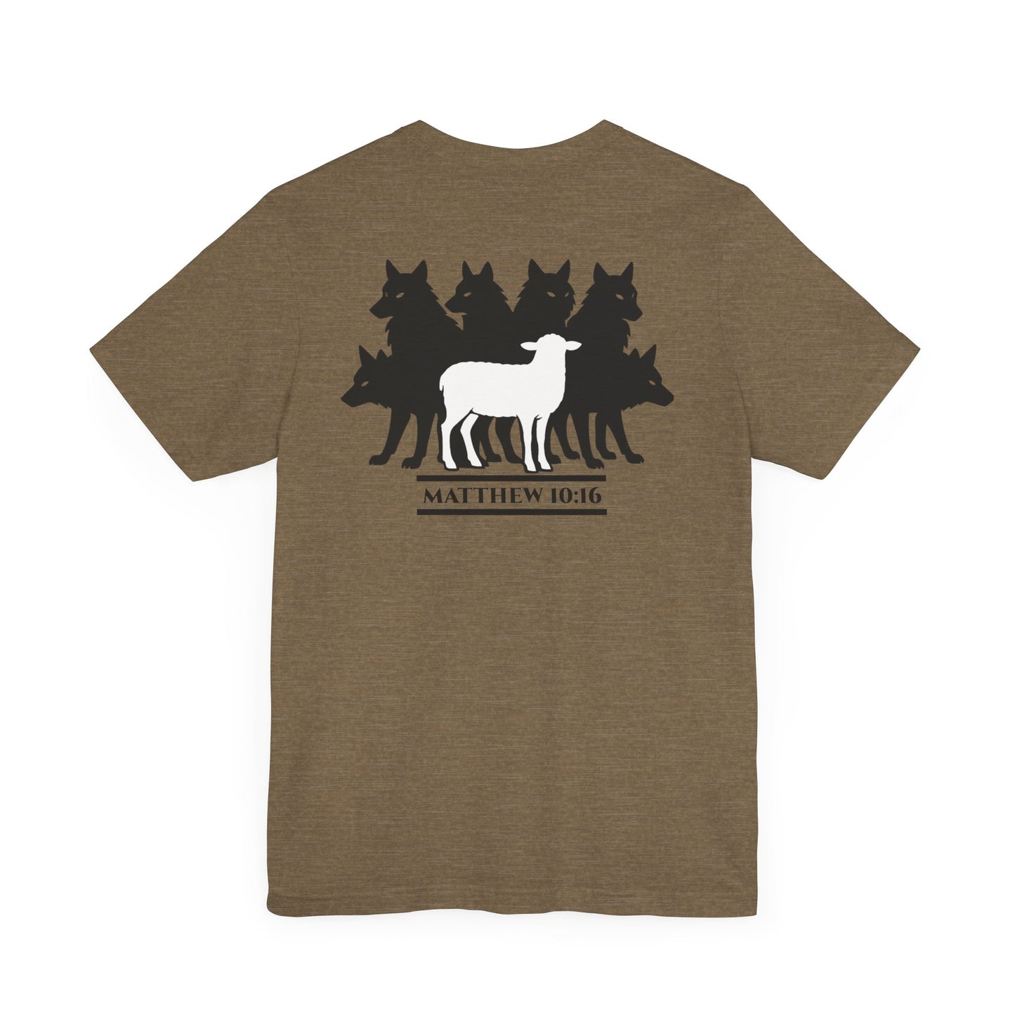 Among Wolves – Matthew 10:16 Short Sleeve Tee
