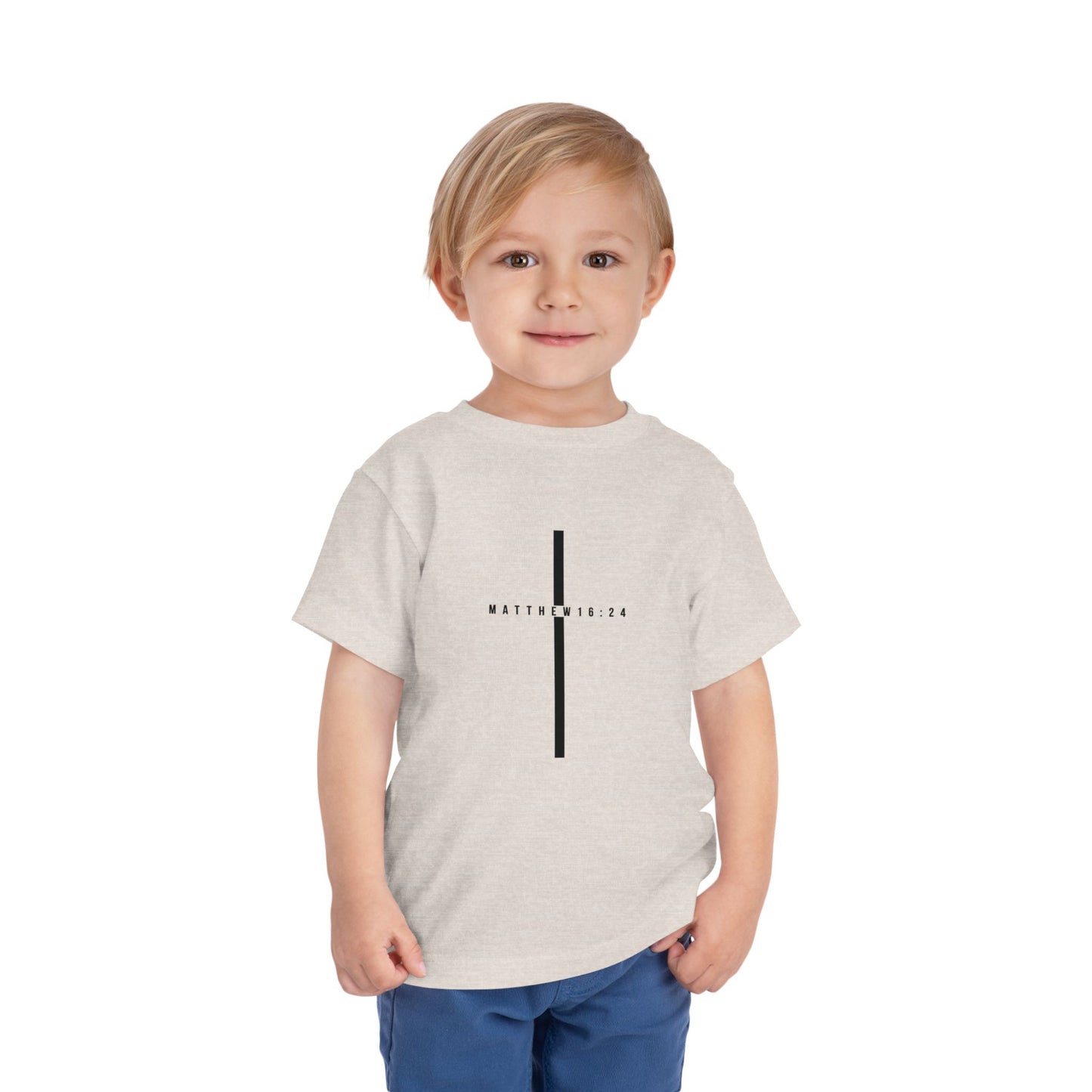 Toddler Take Up Your Cross Tee (Matthew 16:24)